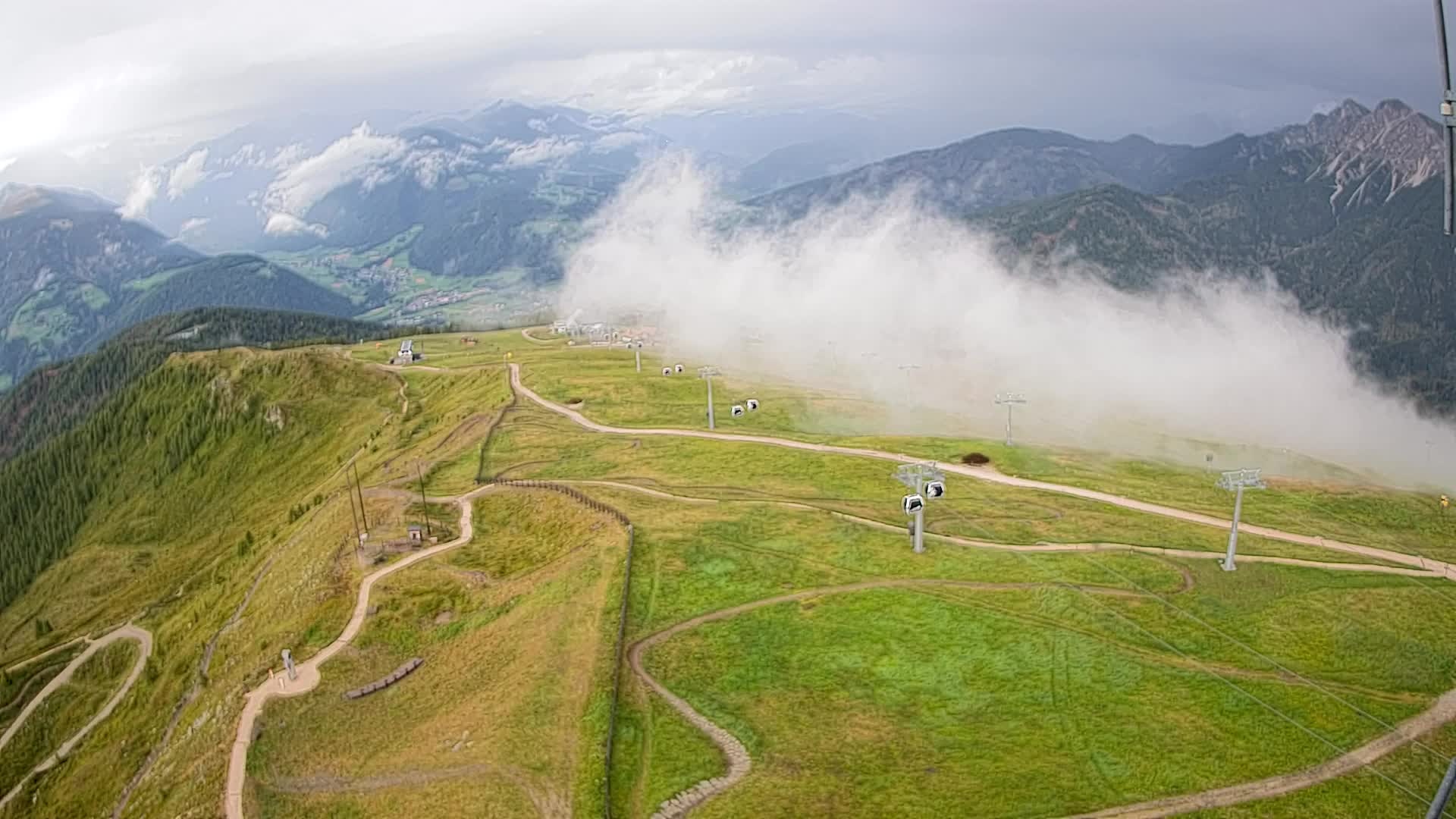 Kronplatz-Gipfel | Blick nach Olang – Valdaora