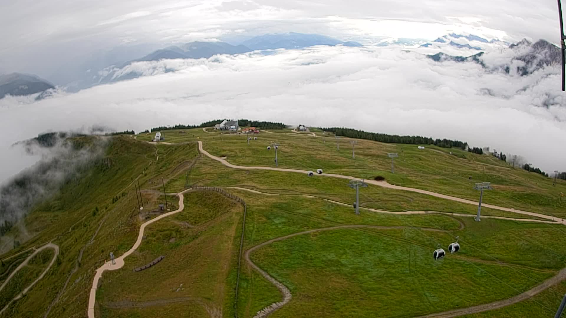 Kronplatz-Gipfel | Blick nach Olang – Valdaora
