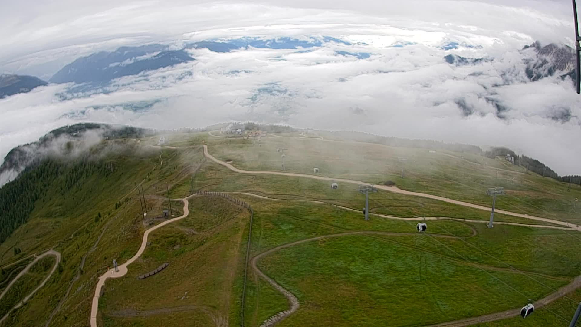 Kronplatz-Gipfel | Blick nach Olang – Valdaora