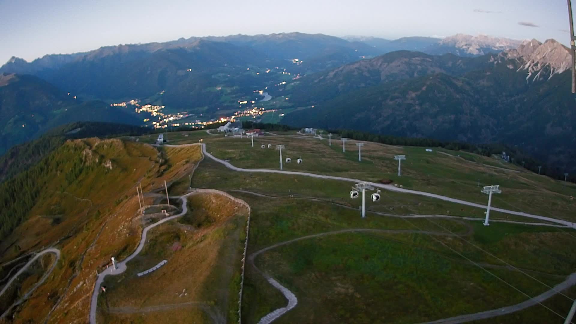 Kronplatz-Gipfel | Blick nach Olang – Valdaora