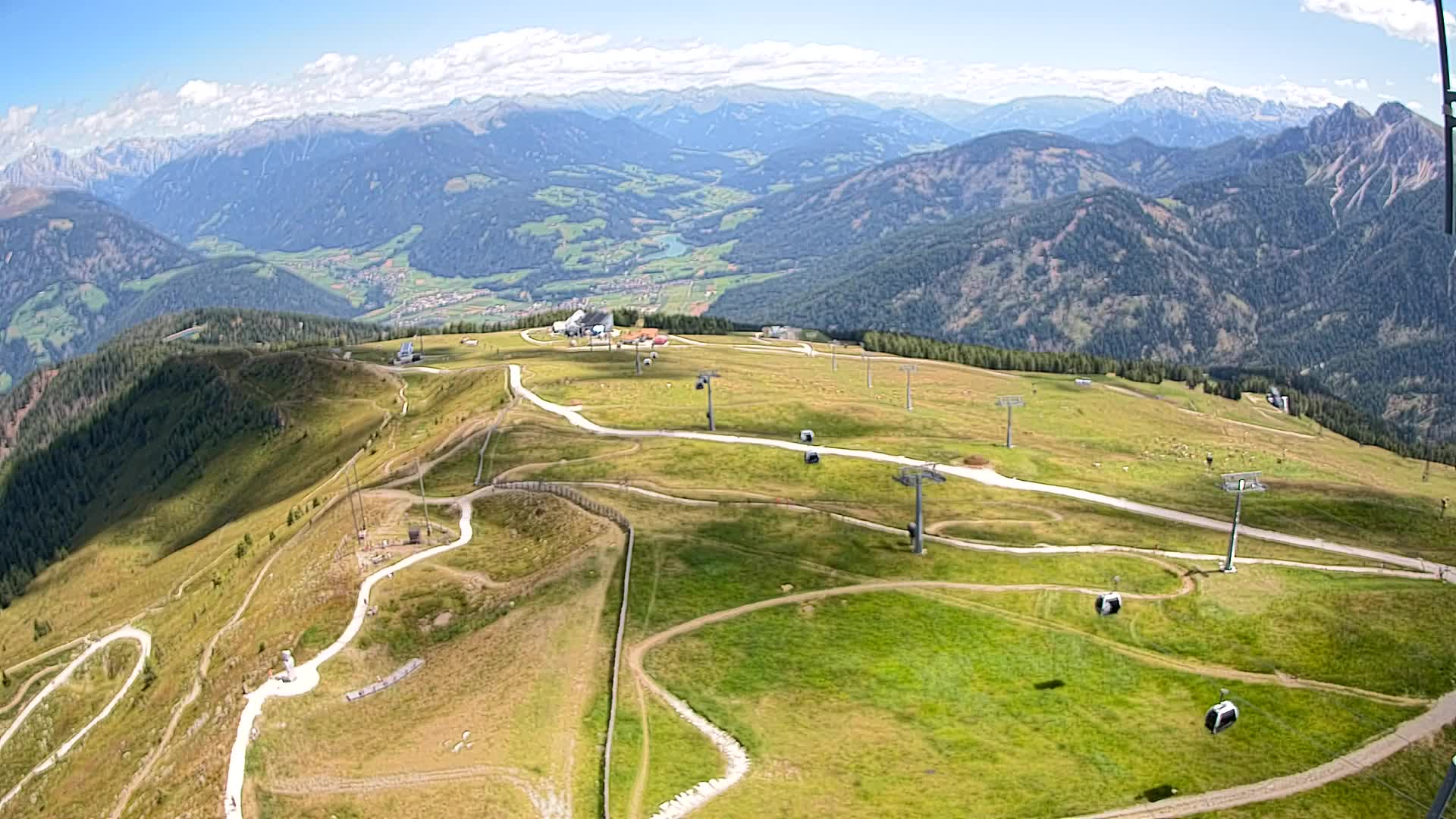 Kronplatz-Gipfel | Blick nach Olang – Valdaora