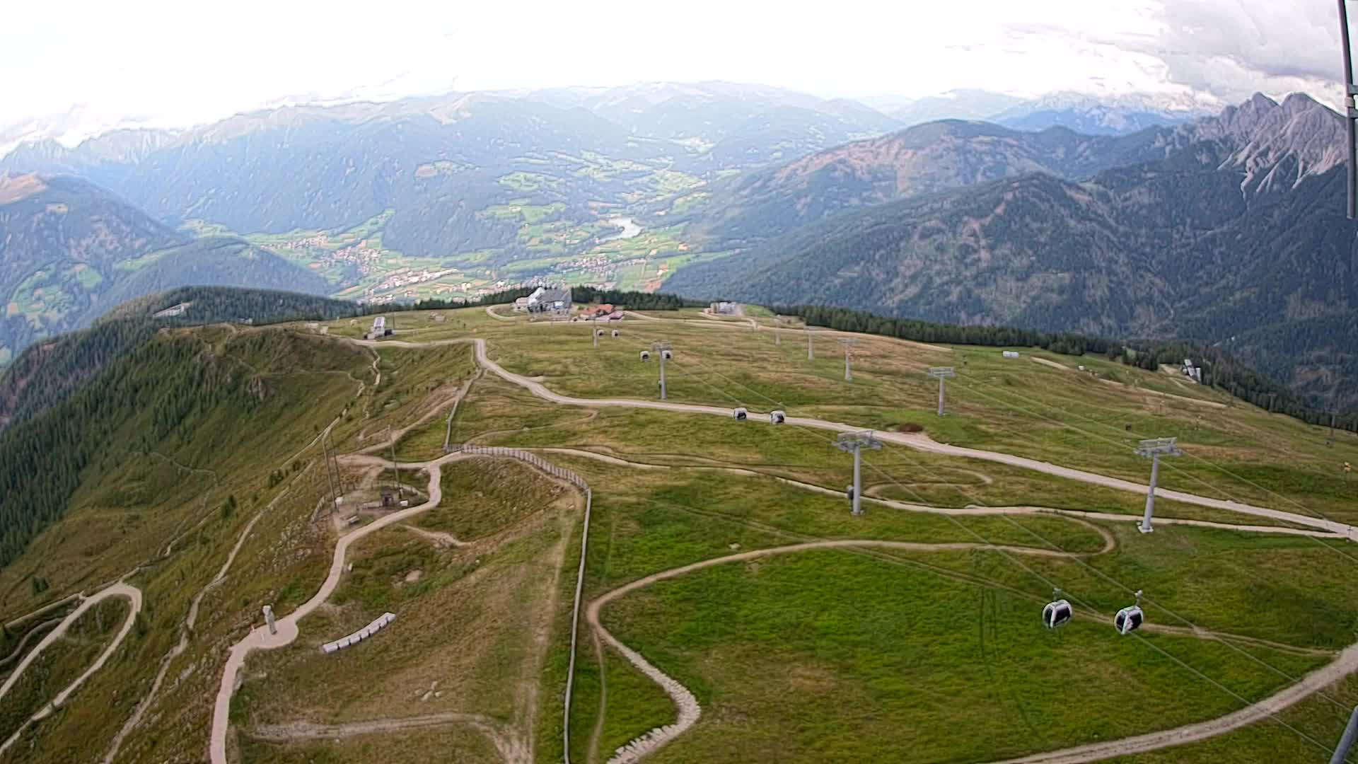 Kronplatz-Gipfel | Blick nach Olang – Valdaora