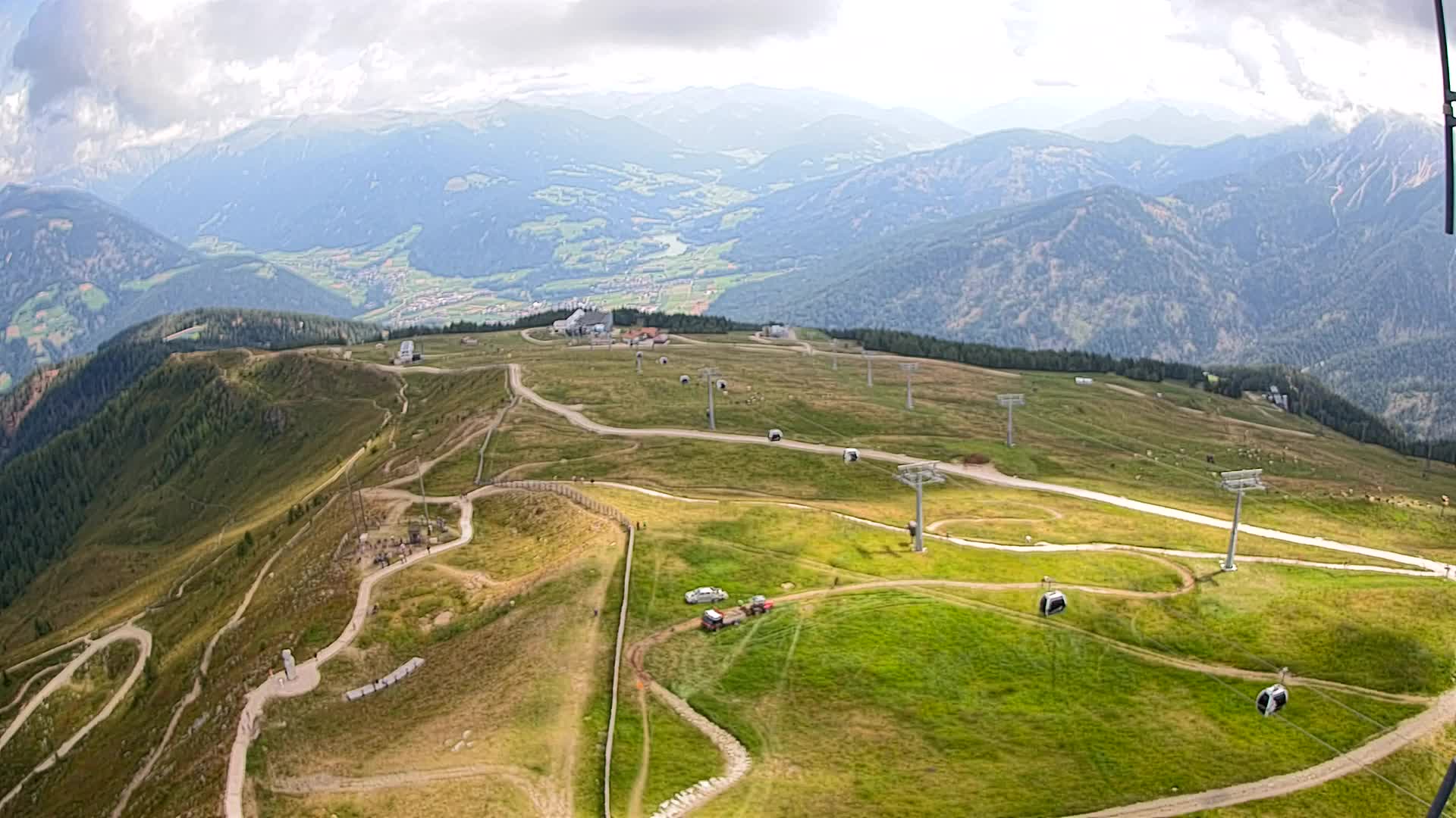 Kronplatz-Gipfel | Blick nach Olang – Valdaora