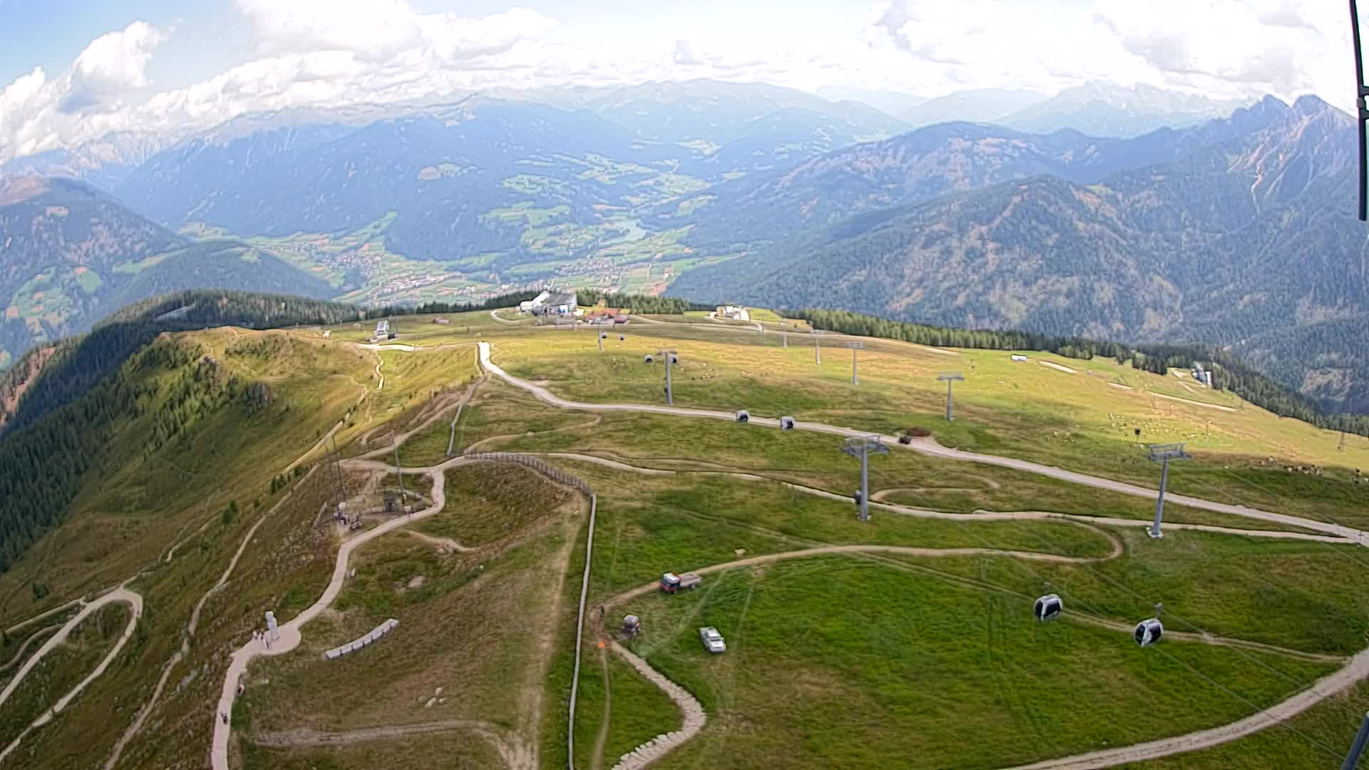 Kronplatz-Gipfel | Blick nach Olang – Valdaora