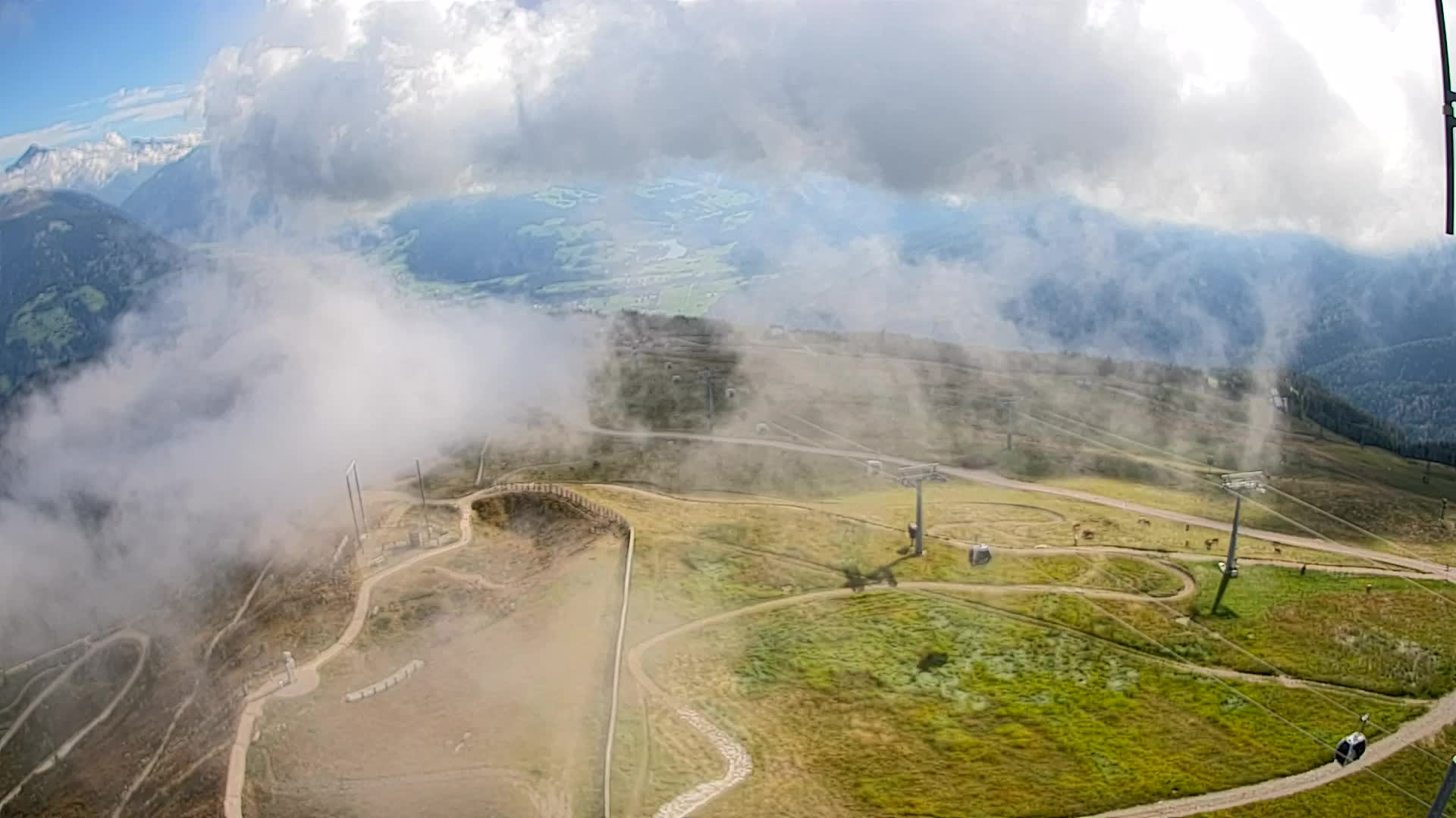 Kronplatz-Gipfel | Blick nach Olang – Valdaora
