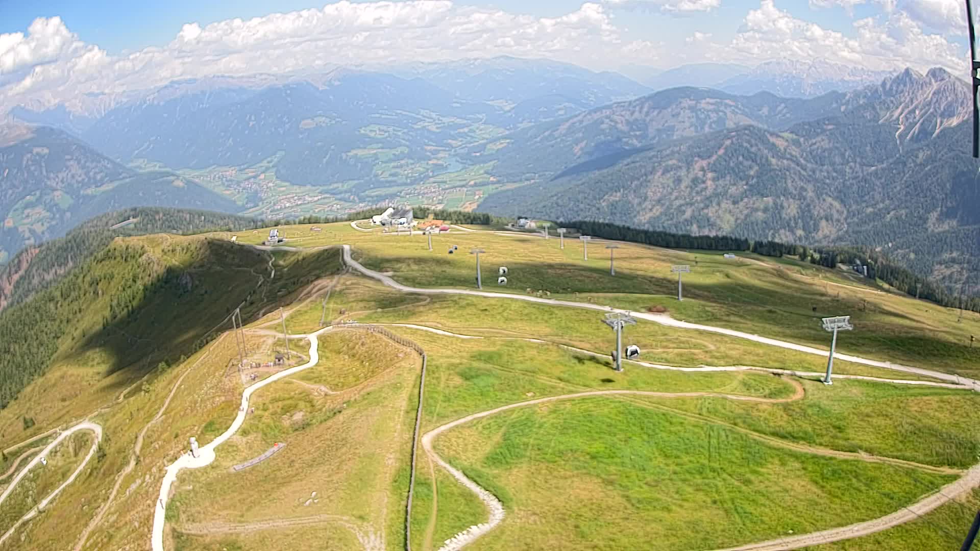 Kronplatz-Gipfel | Blick nach Olang – Valdaora
