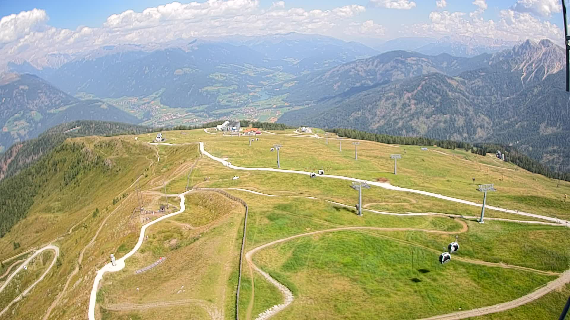 Kronplatz-Gipfel | Blick nach Olang – Valdaora