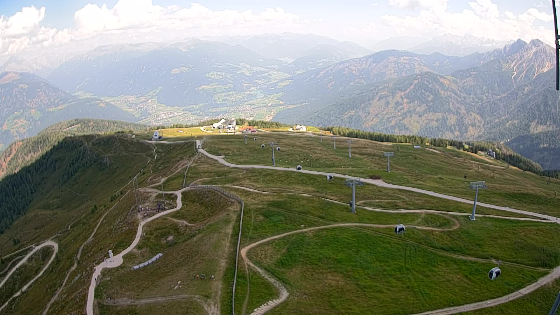 Kronplatz-Gipfel | Blick nach Olang – Valdaora