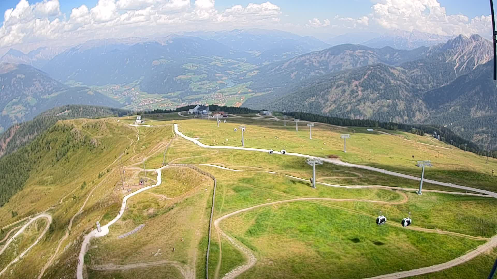 Kronplatz-Gipfel | Blick nach Olang – Valdaora