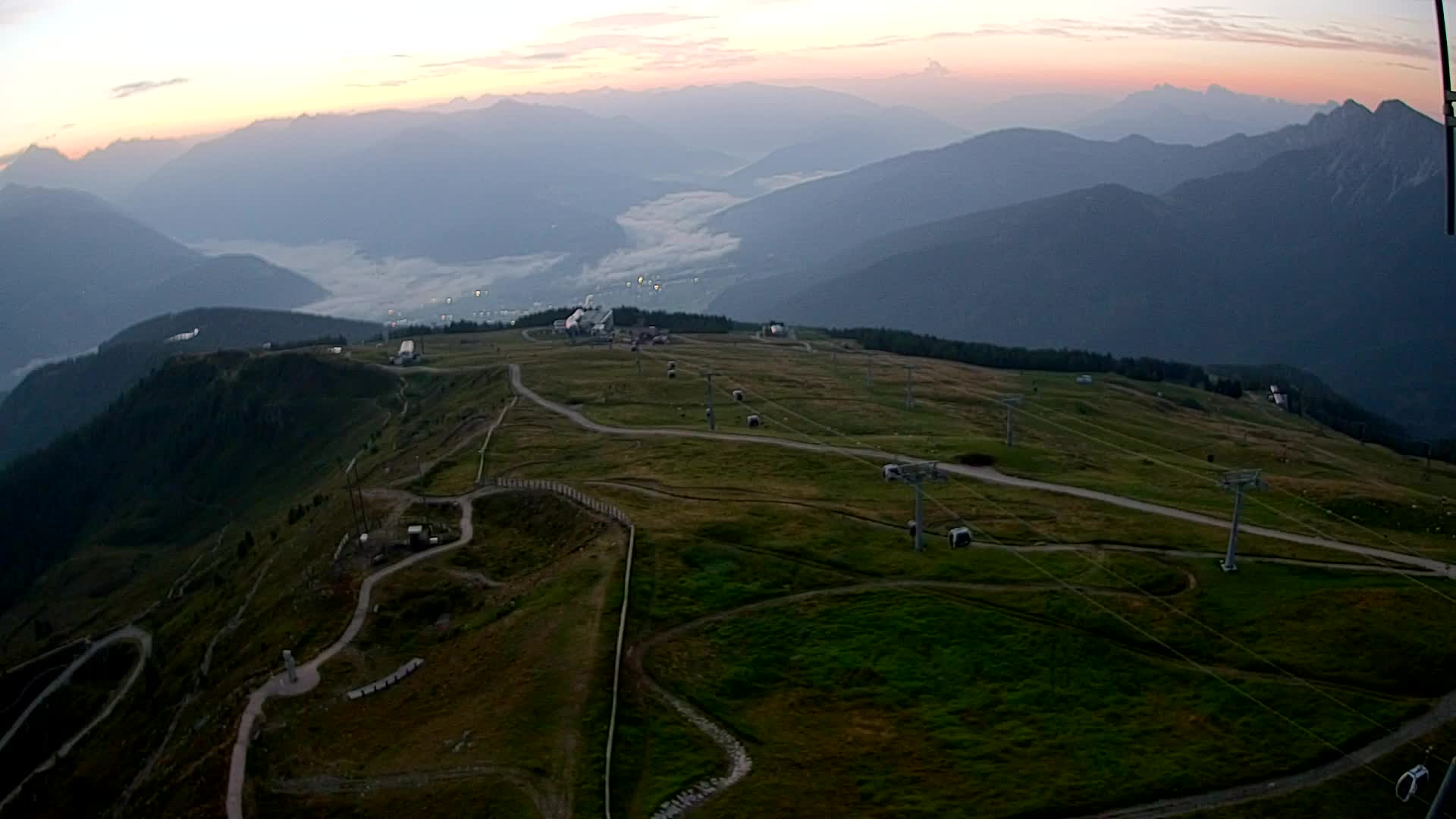 Kronplatz-Gipfel | Blick nach Olang – Valdaora