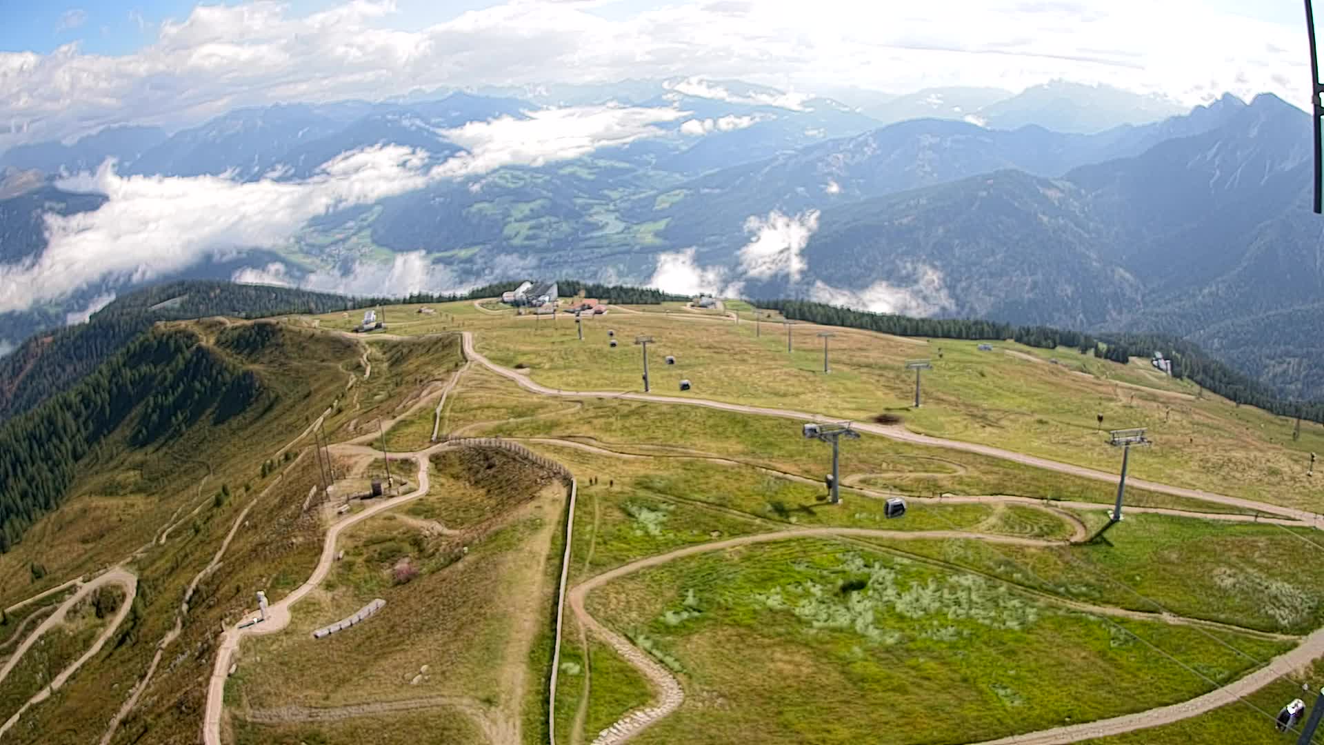 Kronplatz-Gipfel | Blick nach Olang – Valdaora