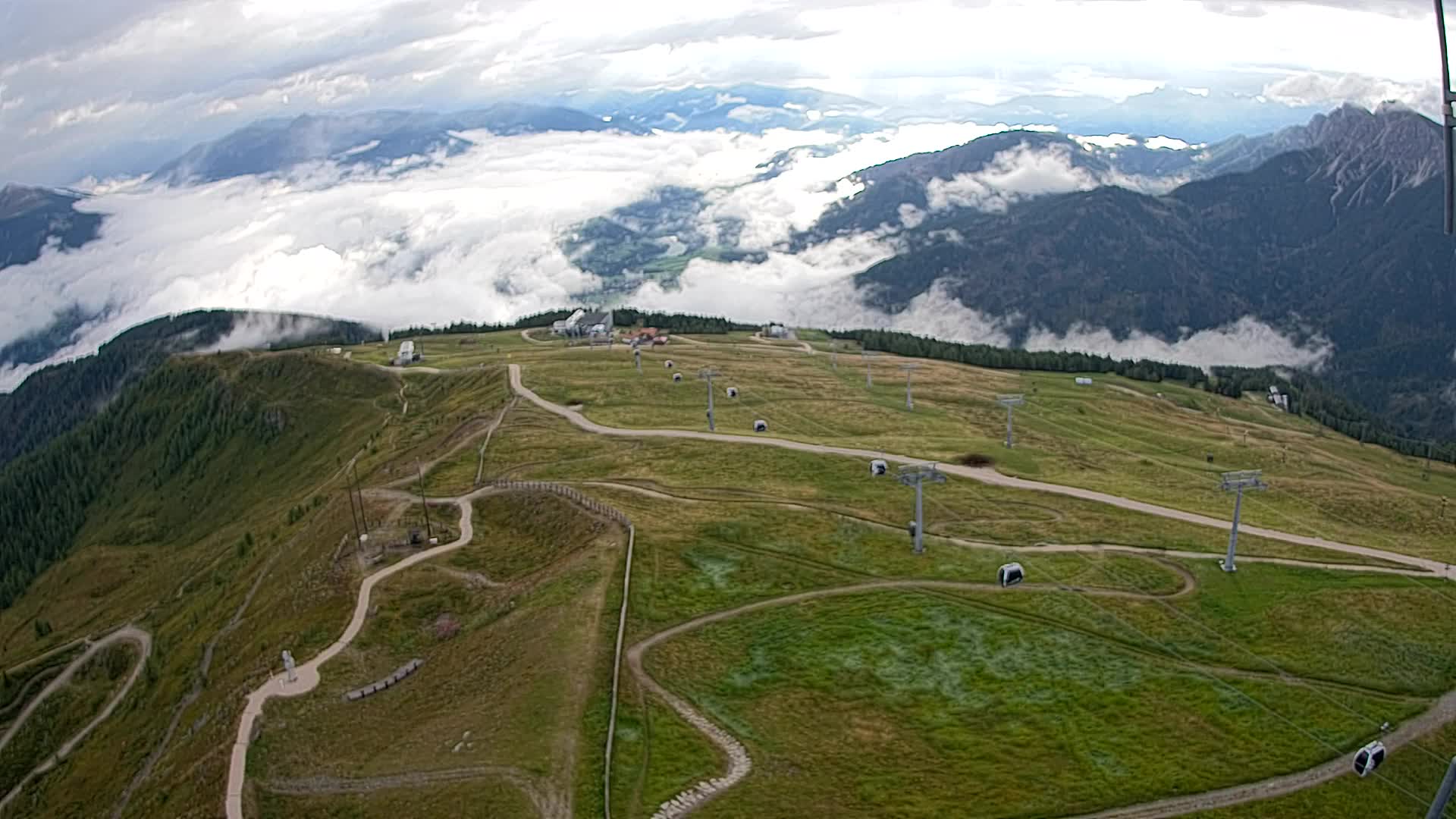 Kronplatz-Gipfel | Blick nach Olang – Valdaora
