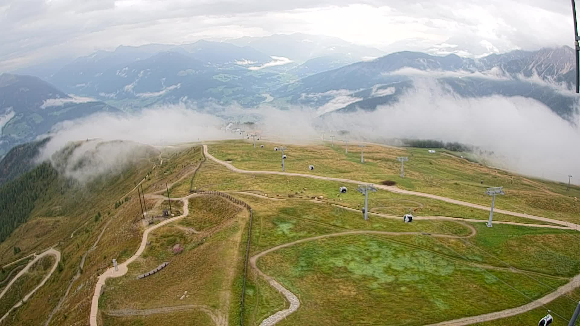 Kronplatz-Gipfel | Blick nach Olang – Valdaora