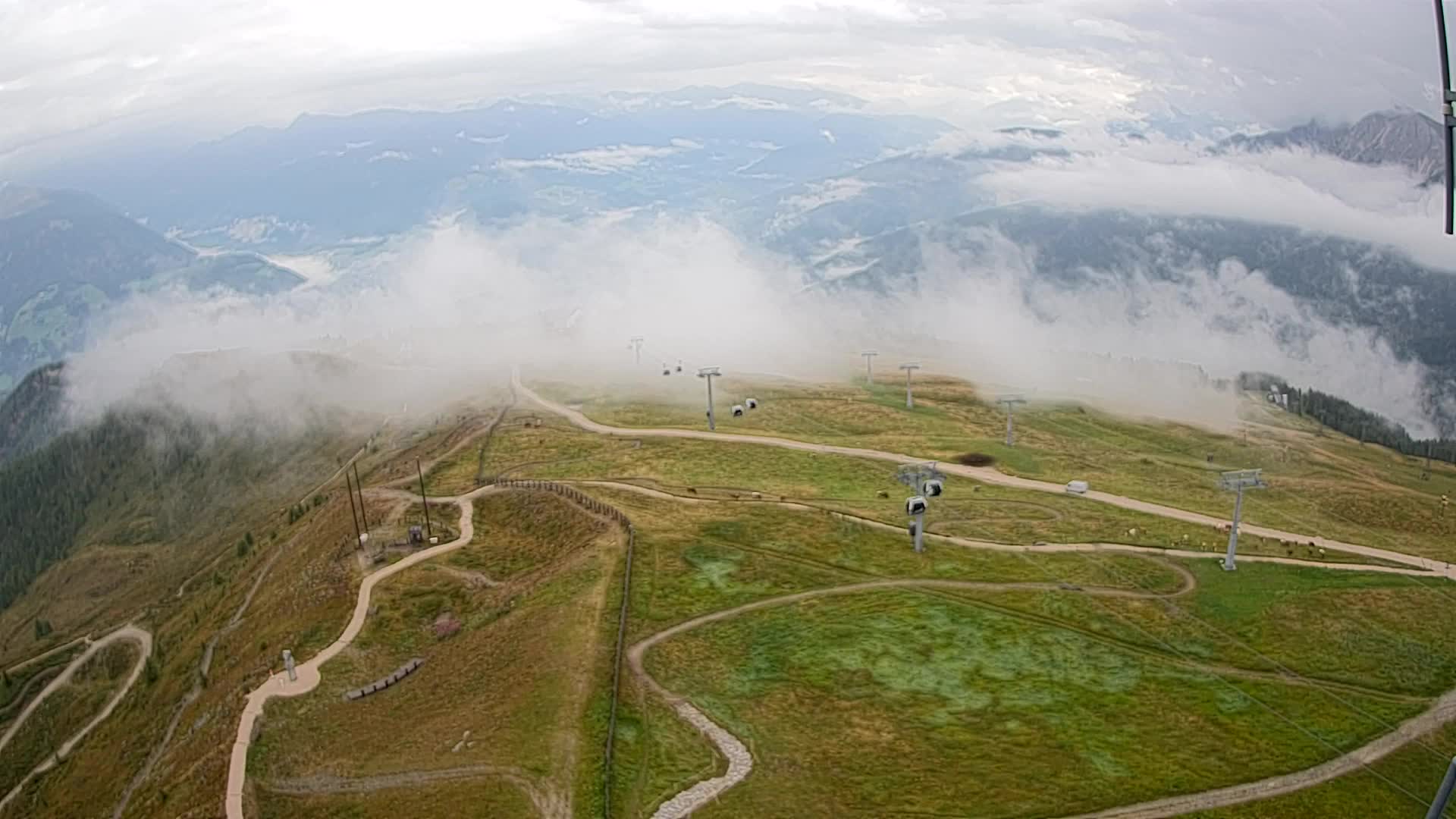 Kronplatz-Gipfel | Blick nach Olang – Valdaora