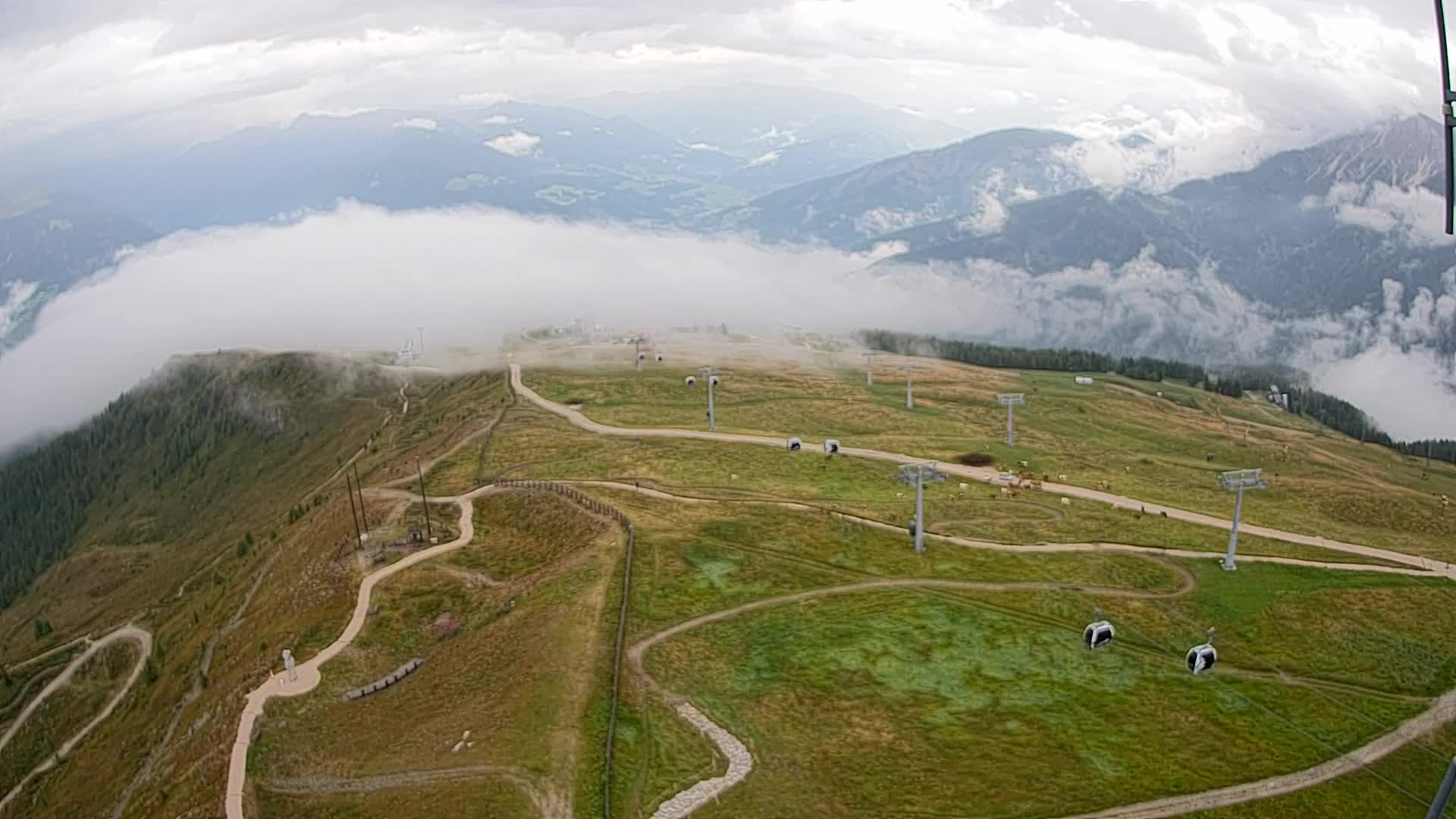 Kronplatz-Gipfel | Blick nach Olang – Valdaora