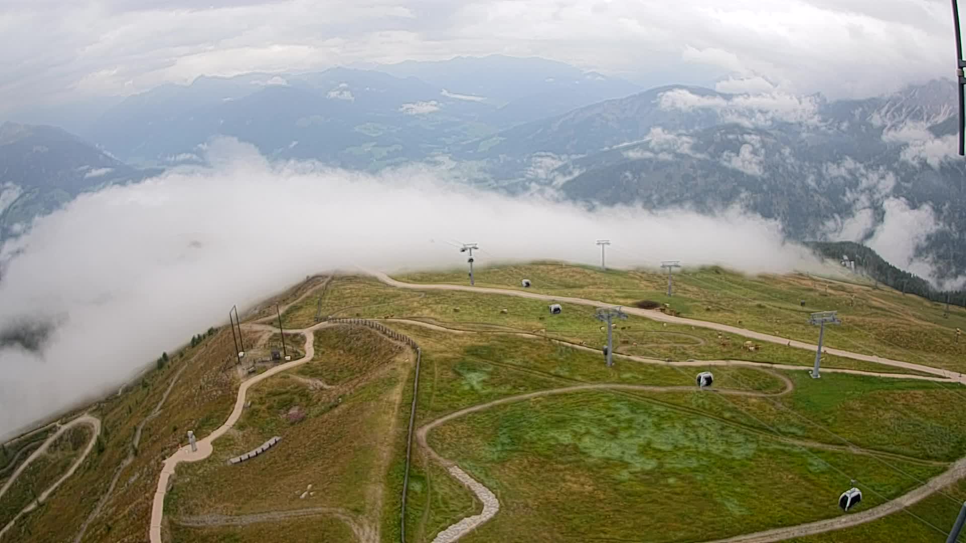 Kronplatz-Gipfel | Blick nach Olang – Valdaora