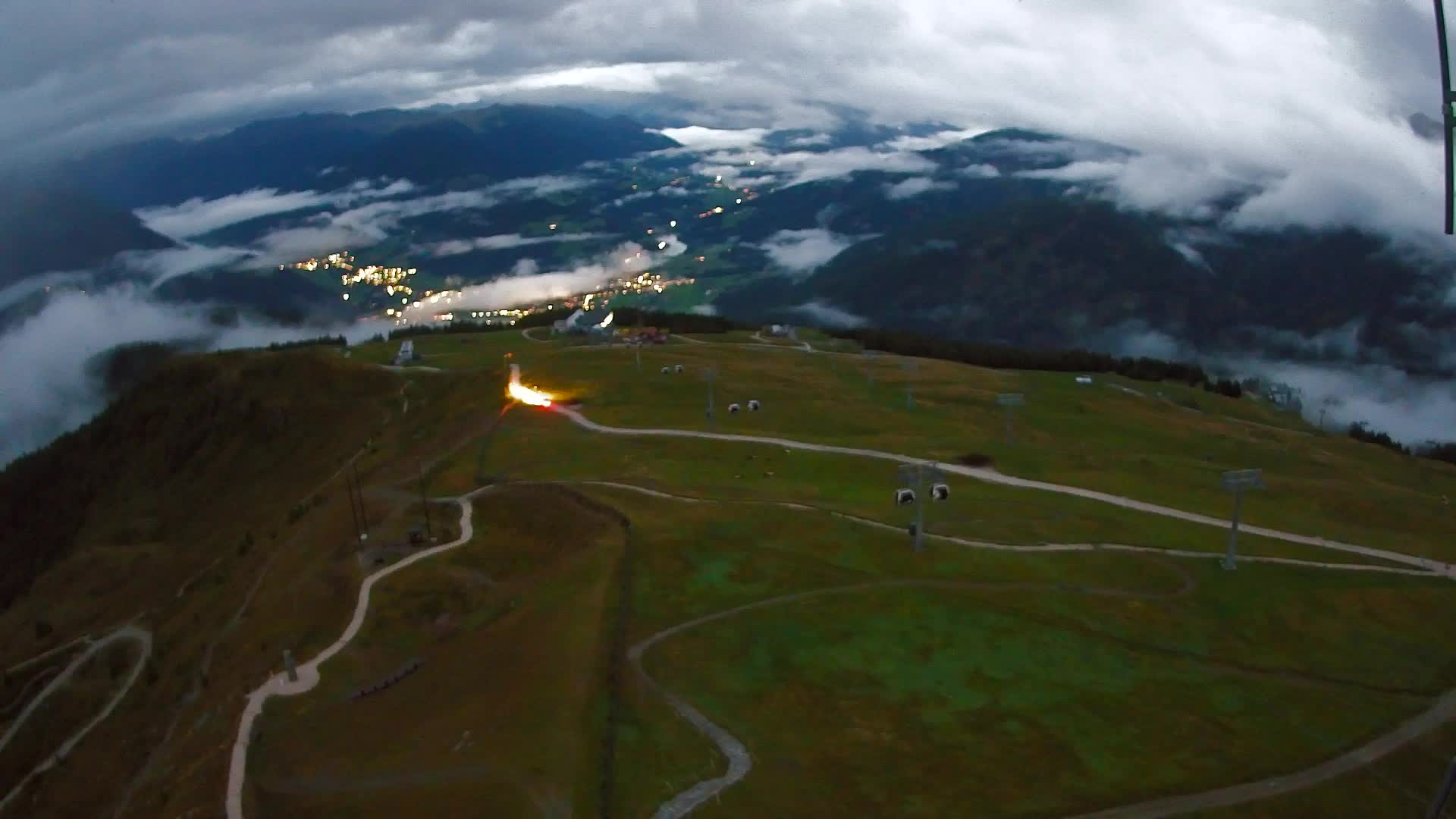 Kronplatz-Gipfel | Blick nach Olang – Valdaora