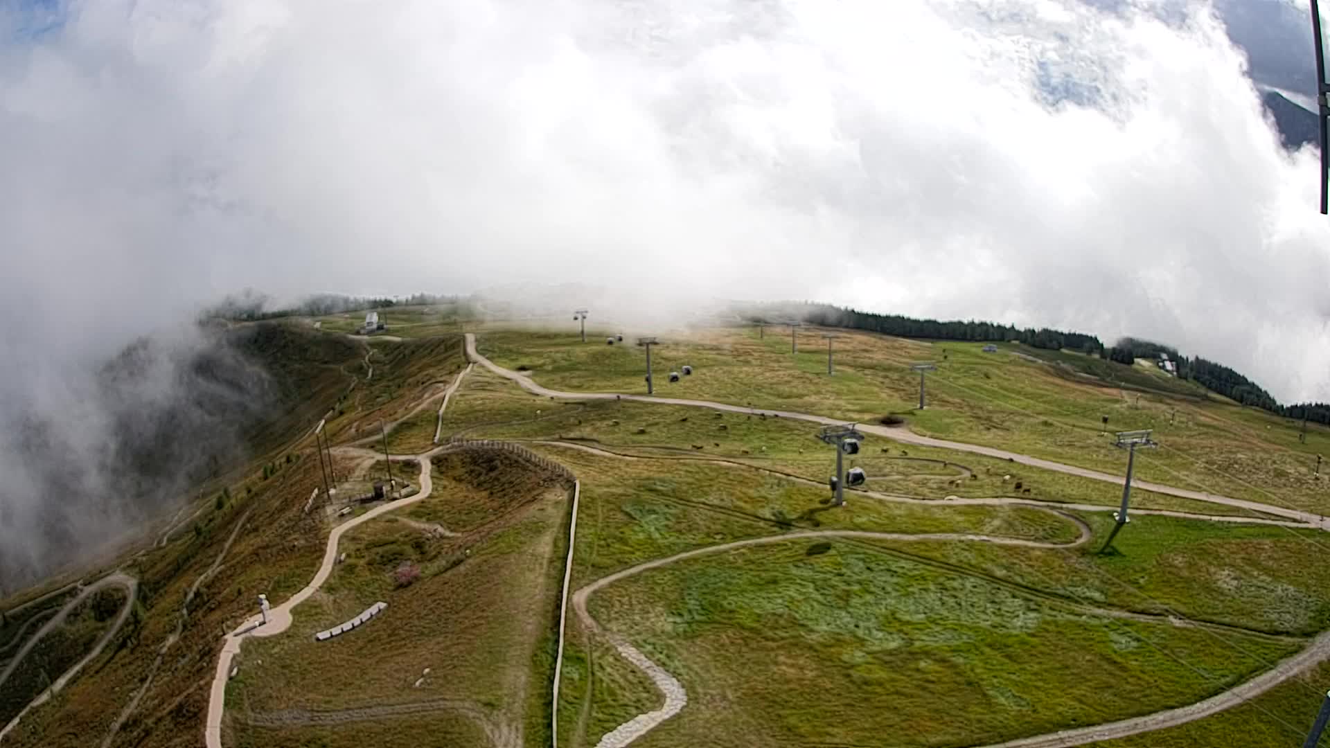 Kronplatz-Gipfel | Blick nach Olang – Valdaora
