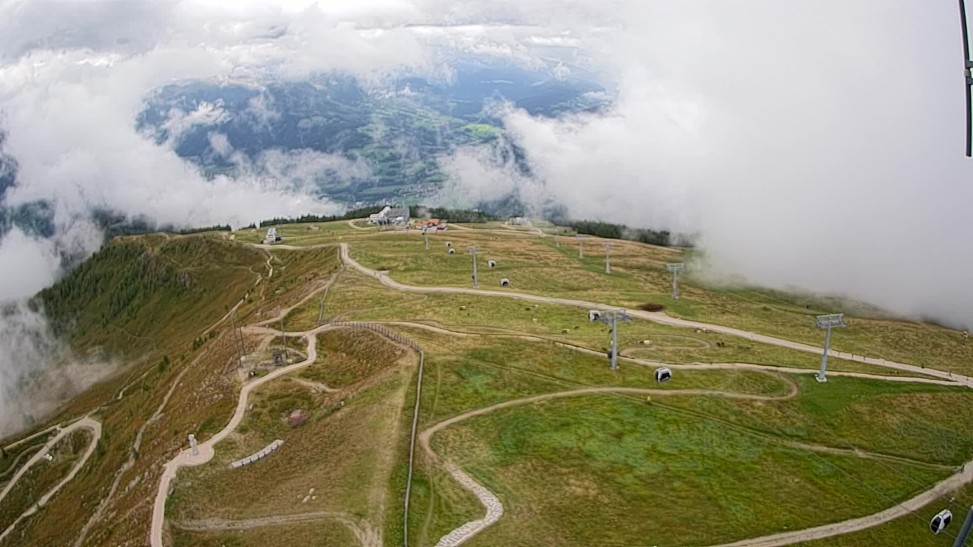 Kronplatz-Gipfel | Blick nach Olang – Valdaora
