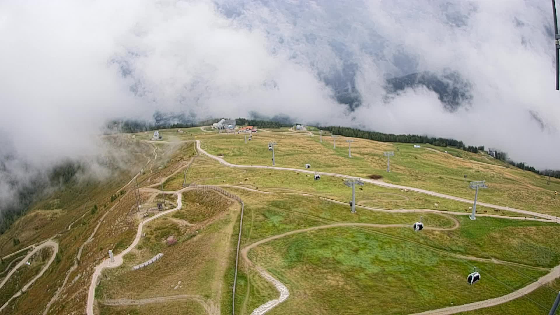 Kronplatz-Gipfel | Blick nach Olang – Valdaora