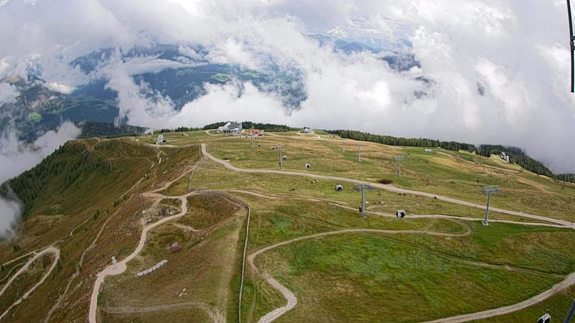 Kronplatz-Gipfel | Blick nach Olang – Valdaora