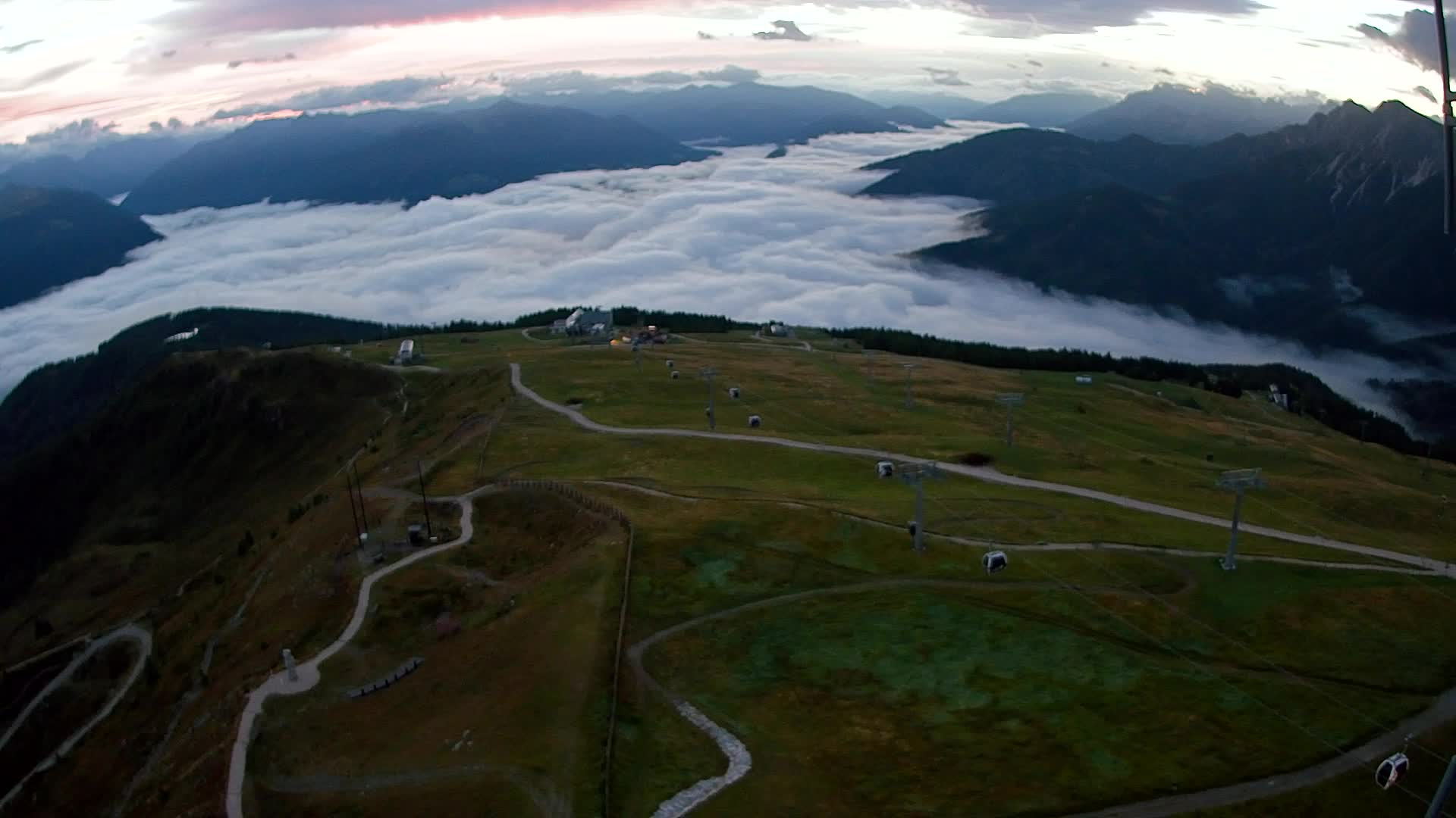Kronplatz-Gipfel | Blick nach Olang – Valdaora