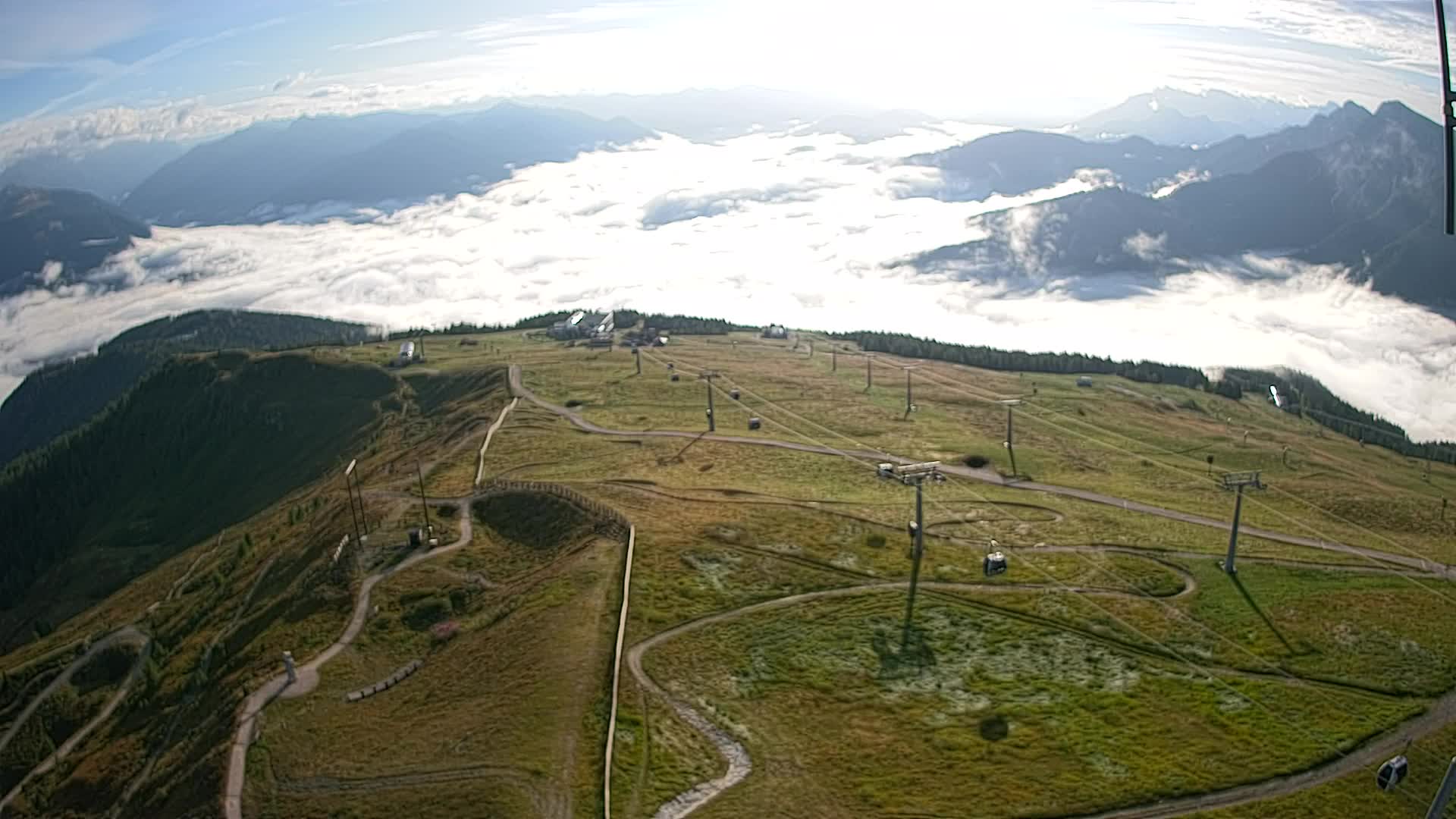 Kronplatz-Gipfel | Blick nach Olang – Valdaora