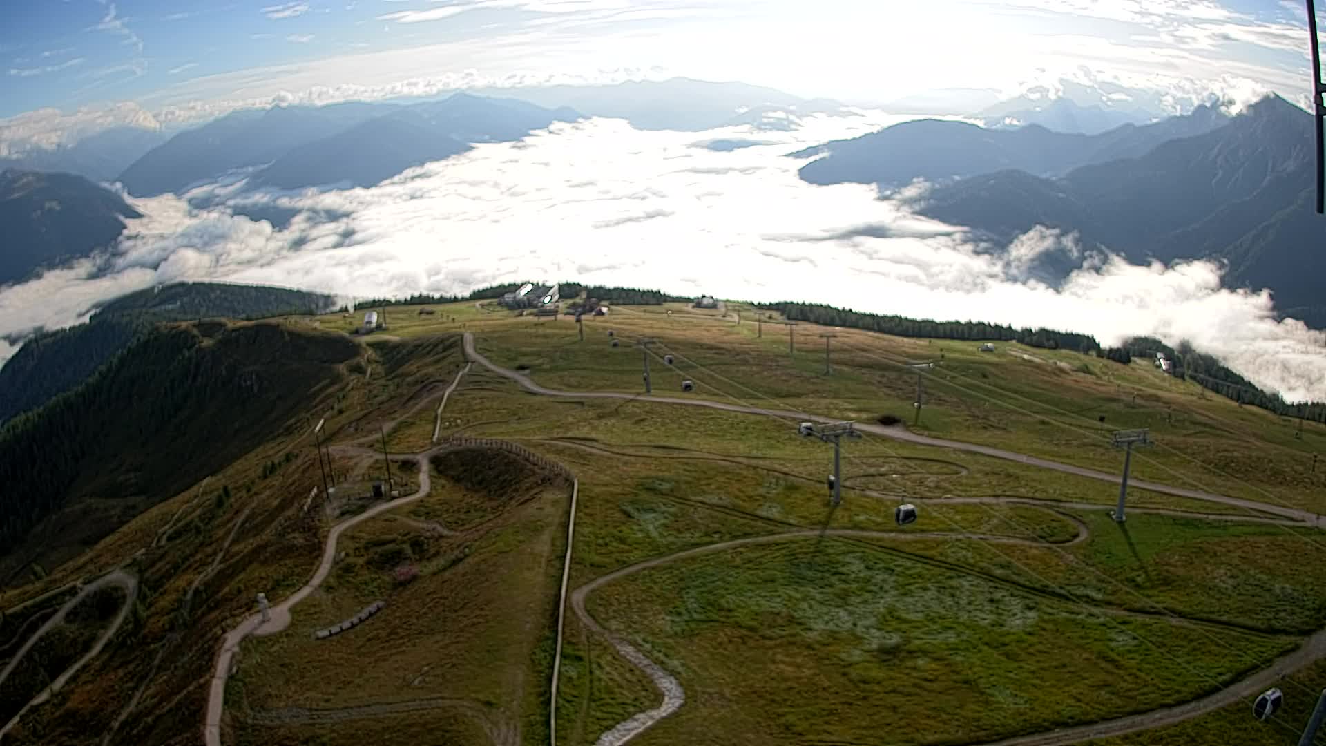 Kronplatz-Gipfel | Blick nach Olang – Valdaora