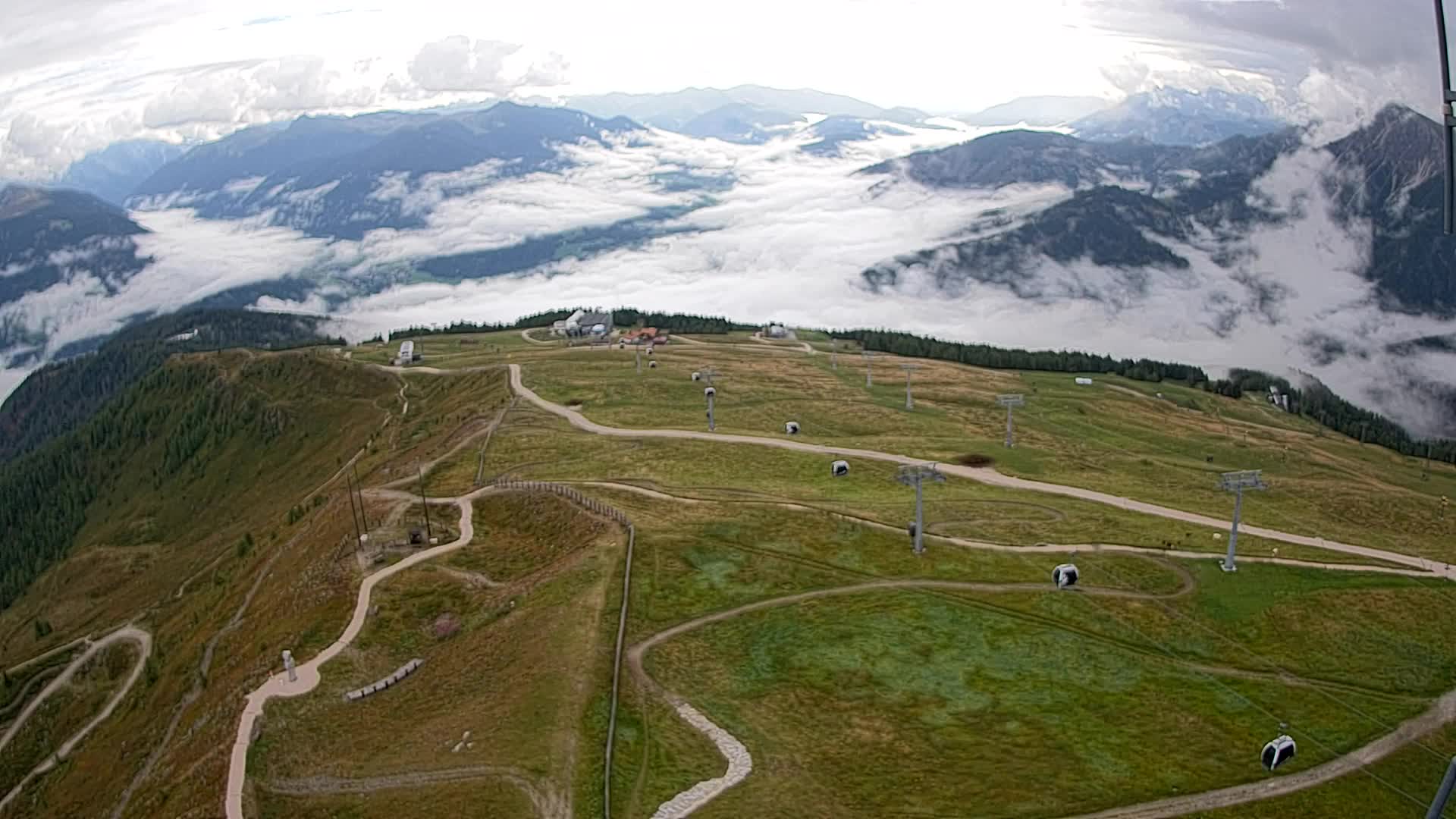 Kronplatz-Gipfel | Blick nach Olang – Valdaora