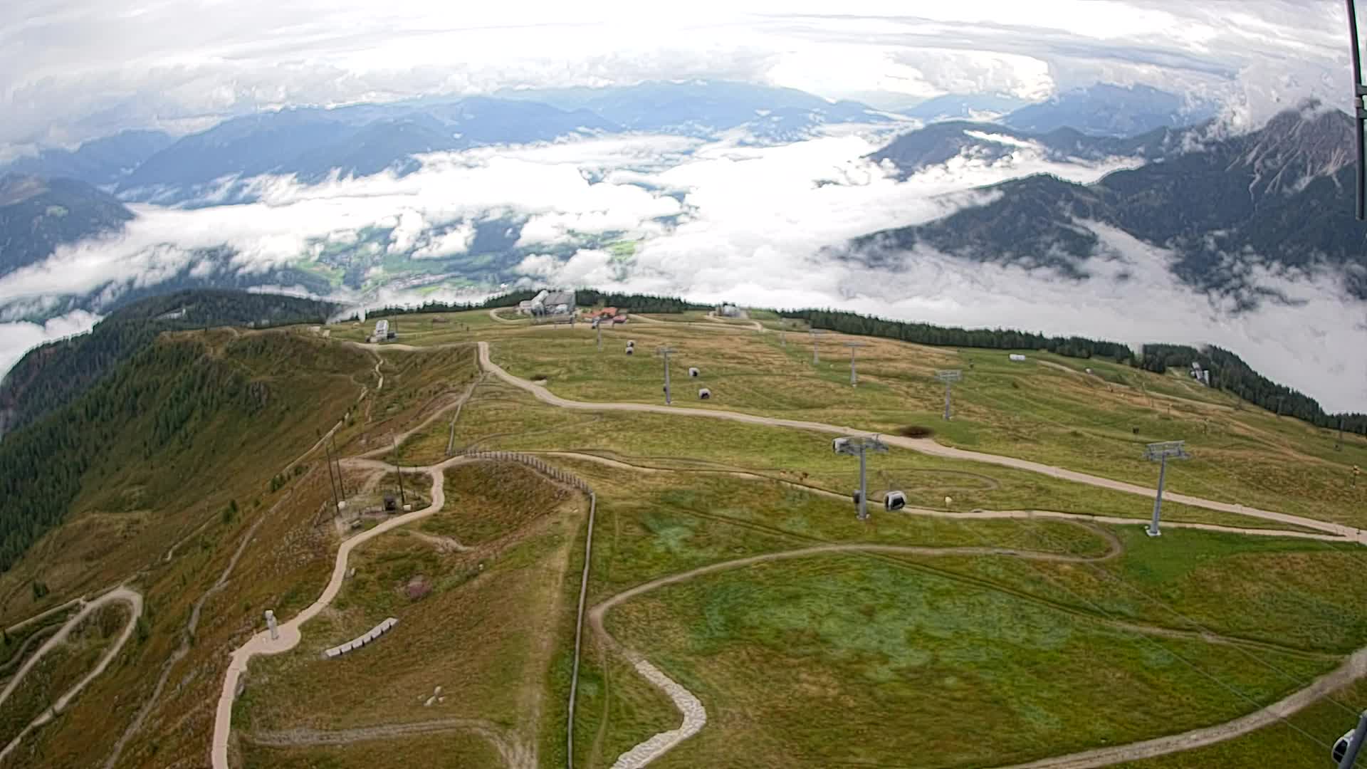 Kronplatz-Gipfel | Blick nach Olang – Valdaora