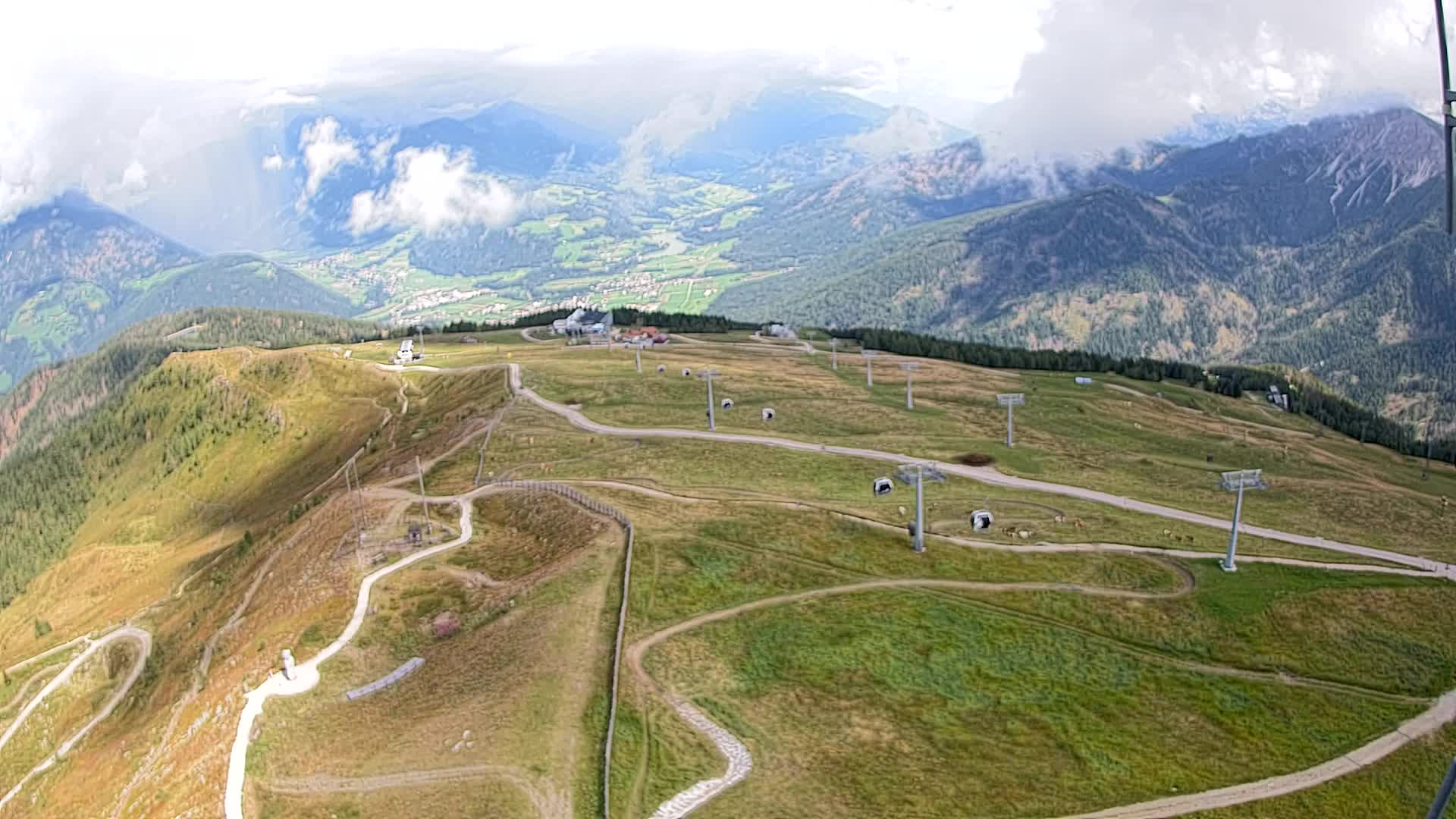 Kronplatz-Gipfel | Blick nach Olang – Valdaora