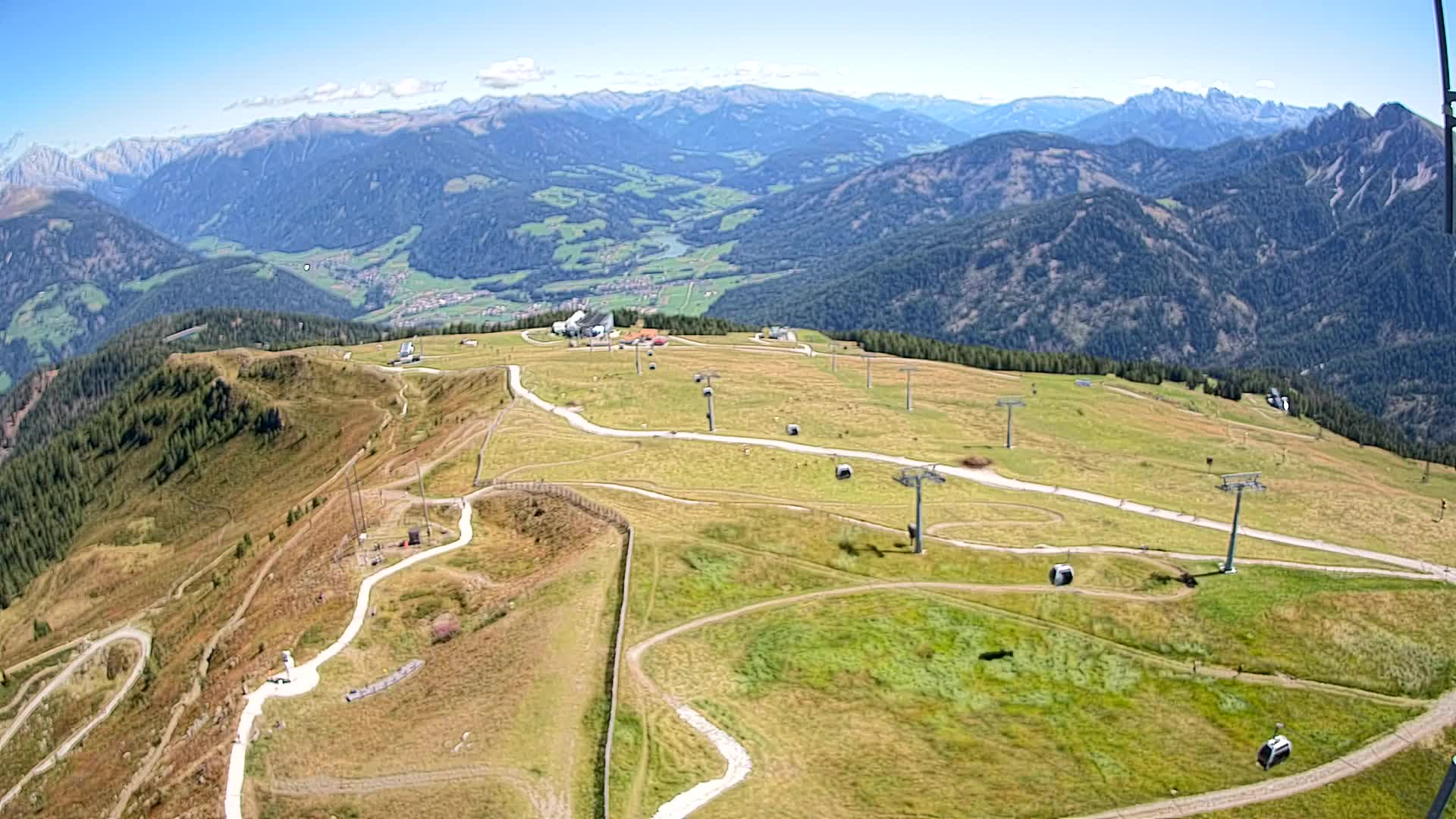 Kronplatz-Gipfel | Blick nach Olang – Valdaora