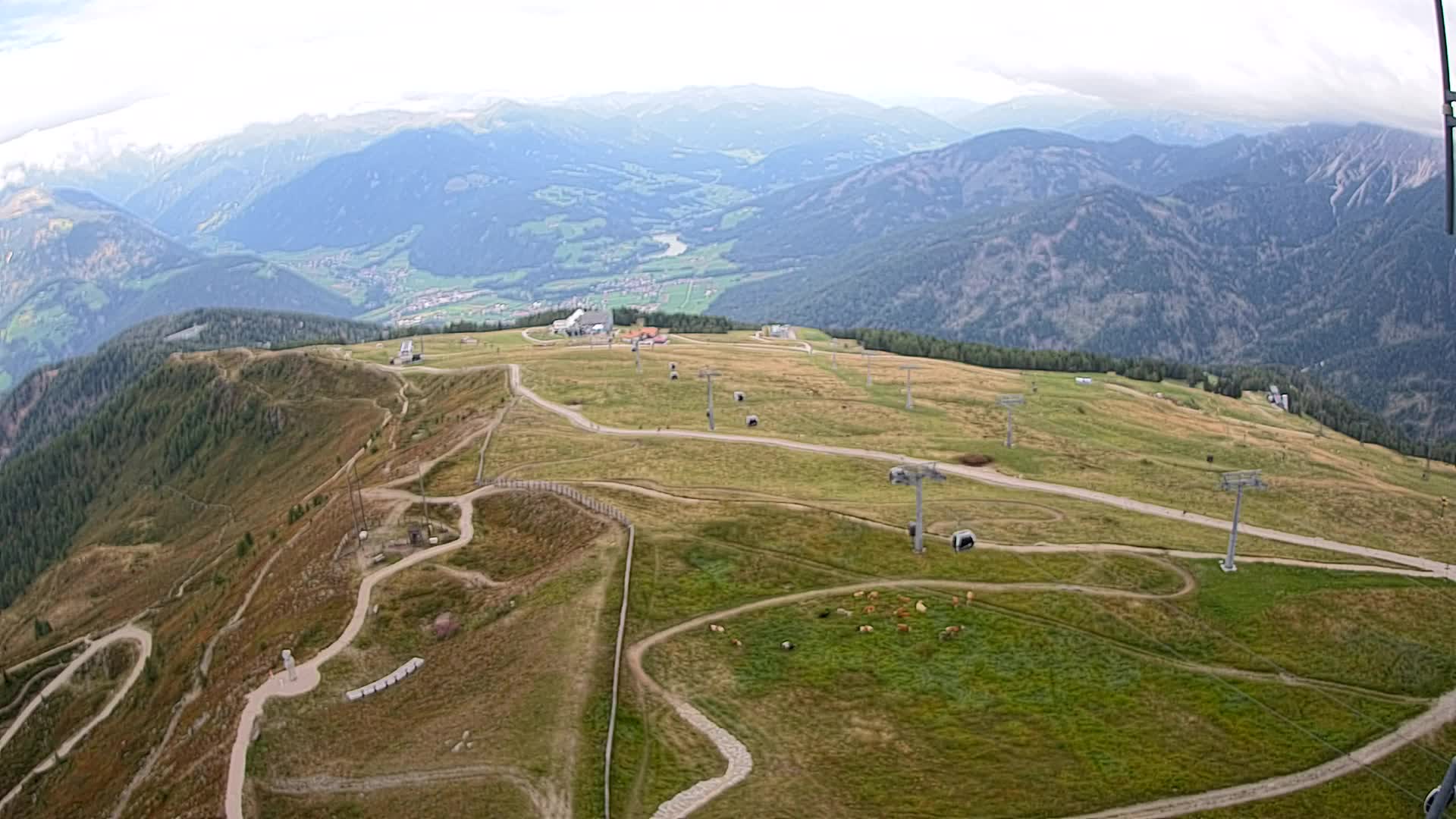 Kronplatz-Gipfel | Blick nach Olang – Valdaora