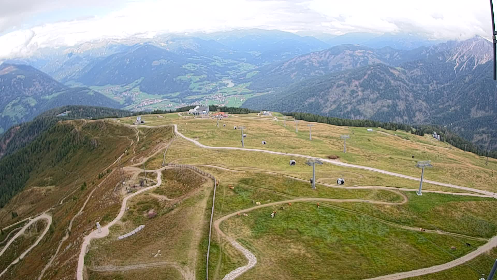 Kronplatz-Gipfel | Blick nach Olang – Valdaora