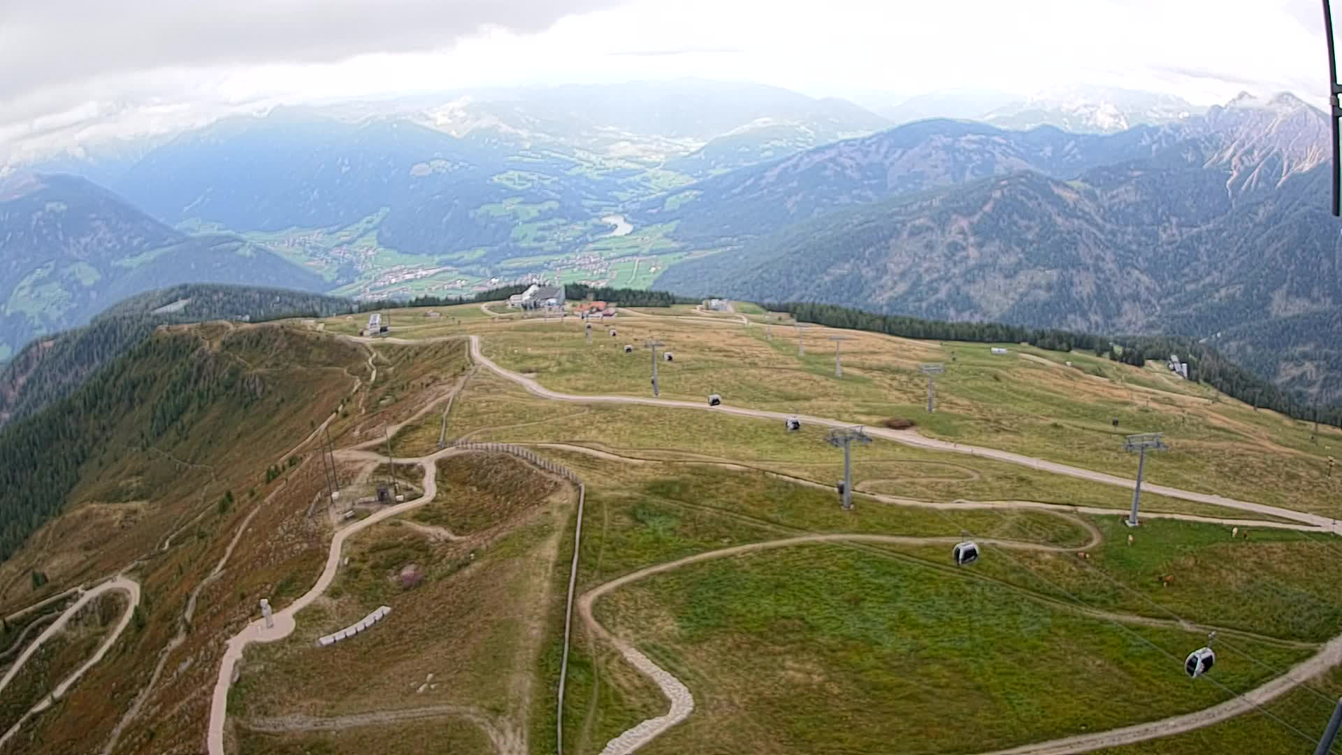 Kronplatz-Gipfel | Blick nach Olang – Valdaora