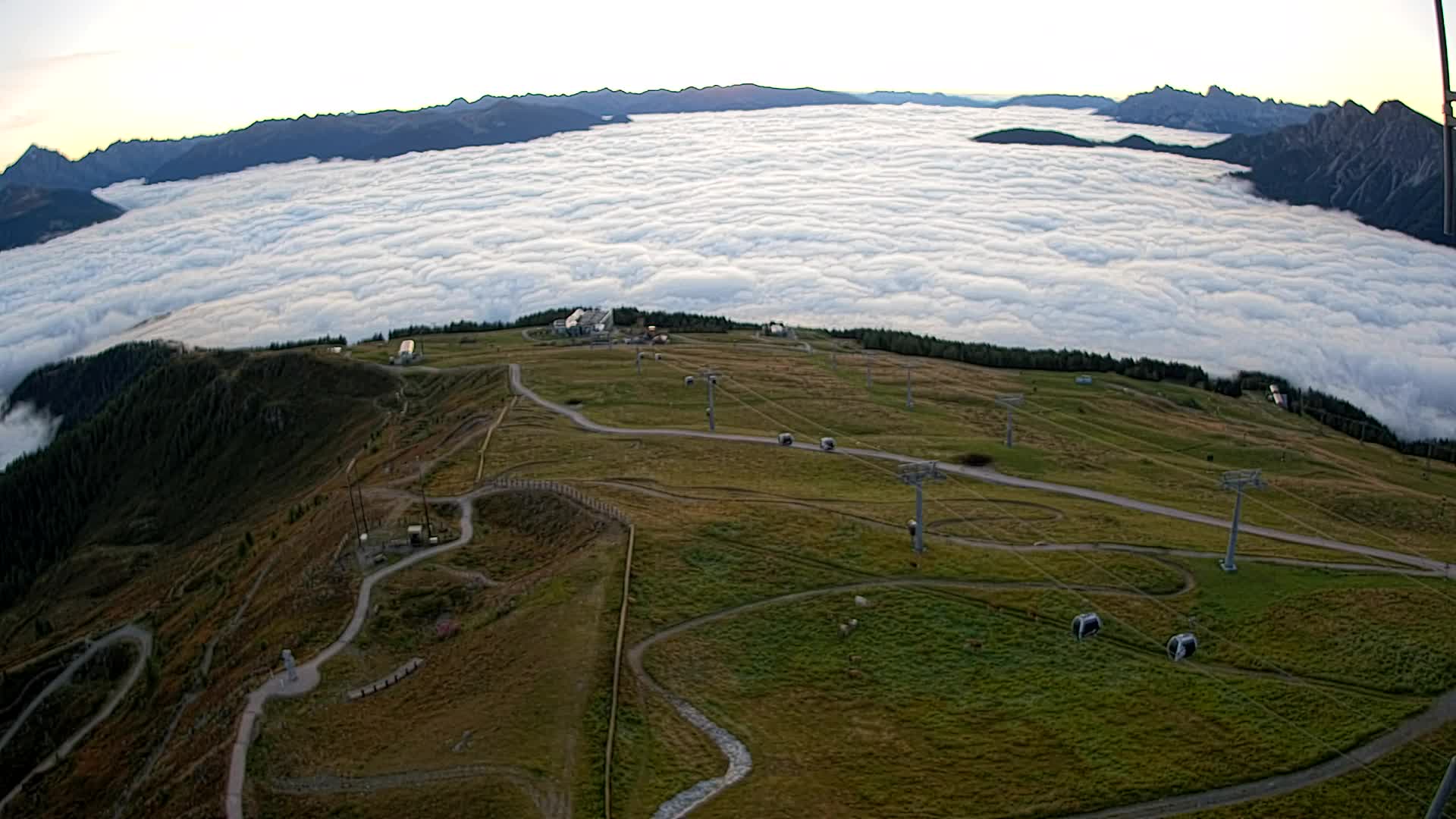 Kronplatz-Gipfel | Blick nach Olang – Valdaora
