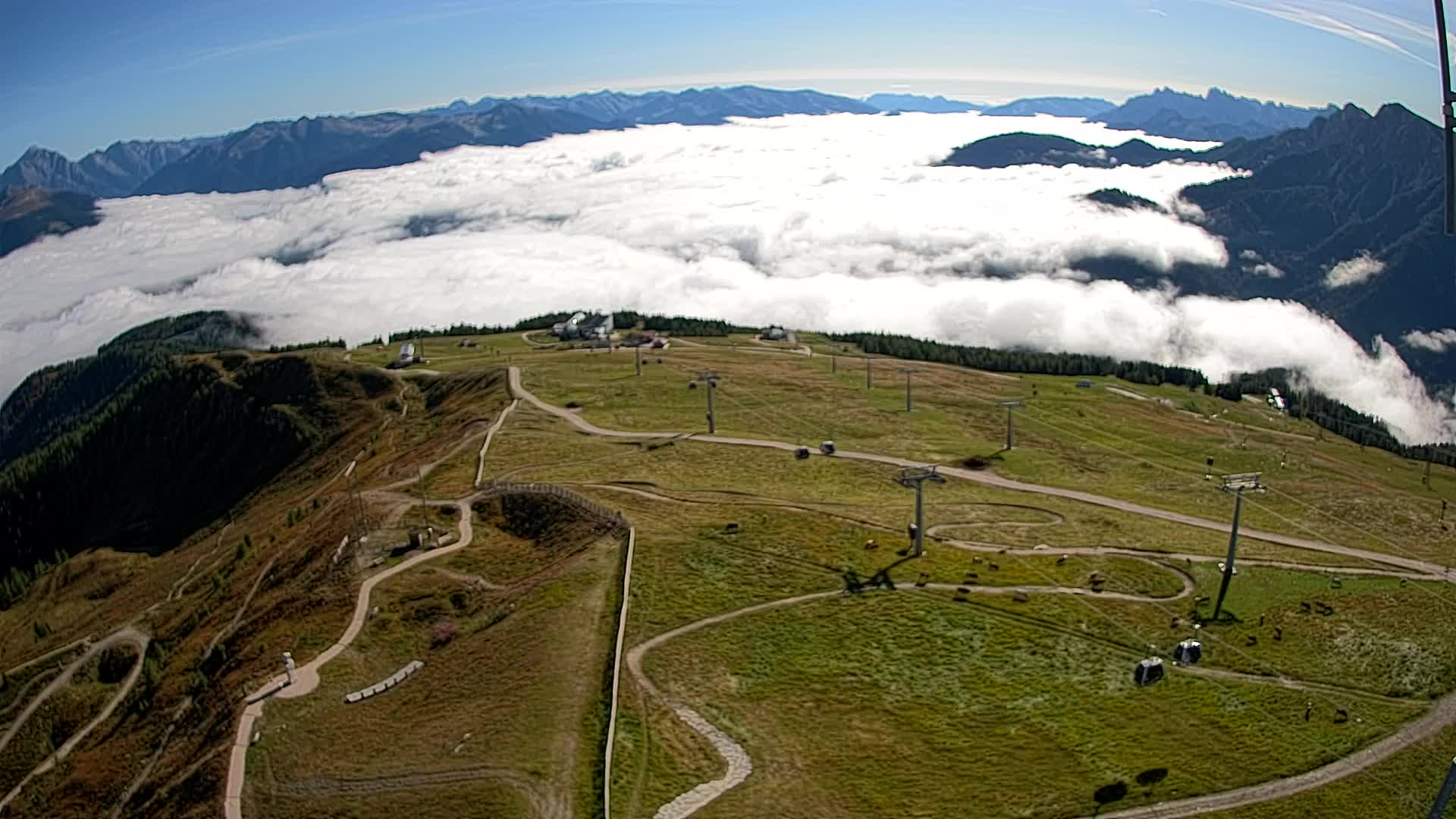 Kronplatz-Gipfel | Blick nach Olang – Valdaora