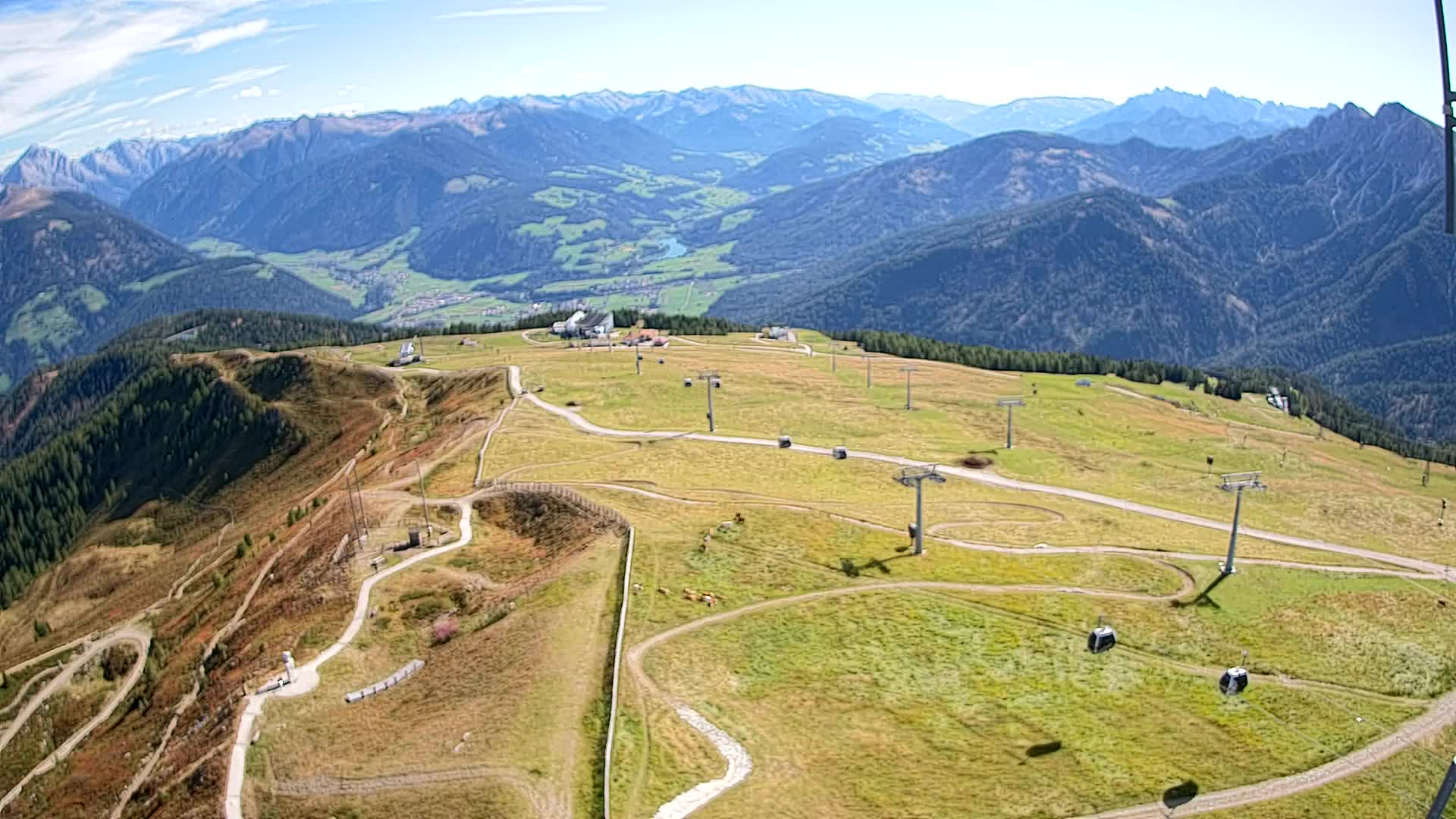 Kronplatz-Gipfel | Blick nach Olang – Valdaora