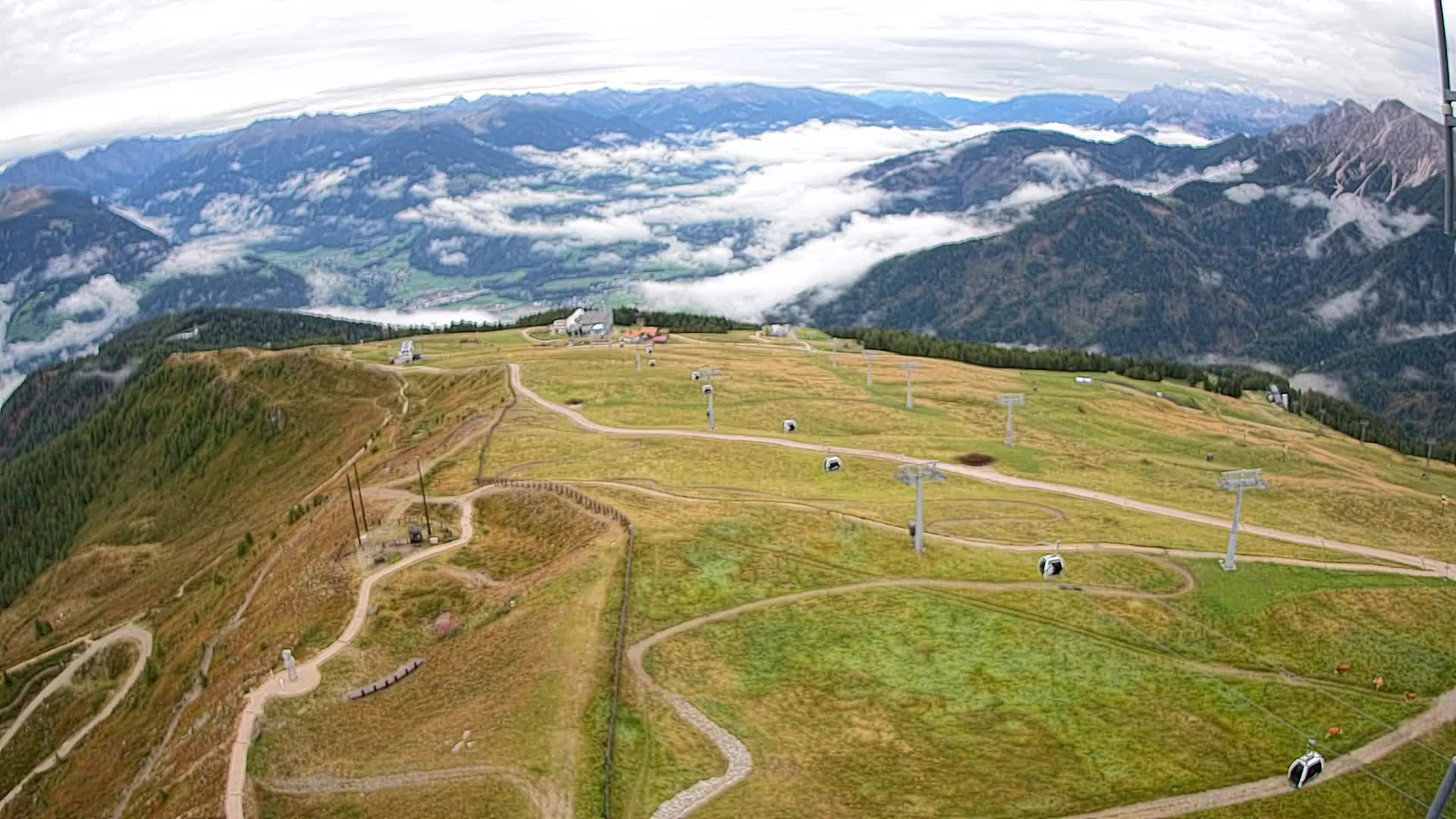 Kronplatz-Gipfel | Blick nach Olang – Valdaora