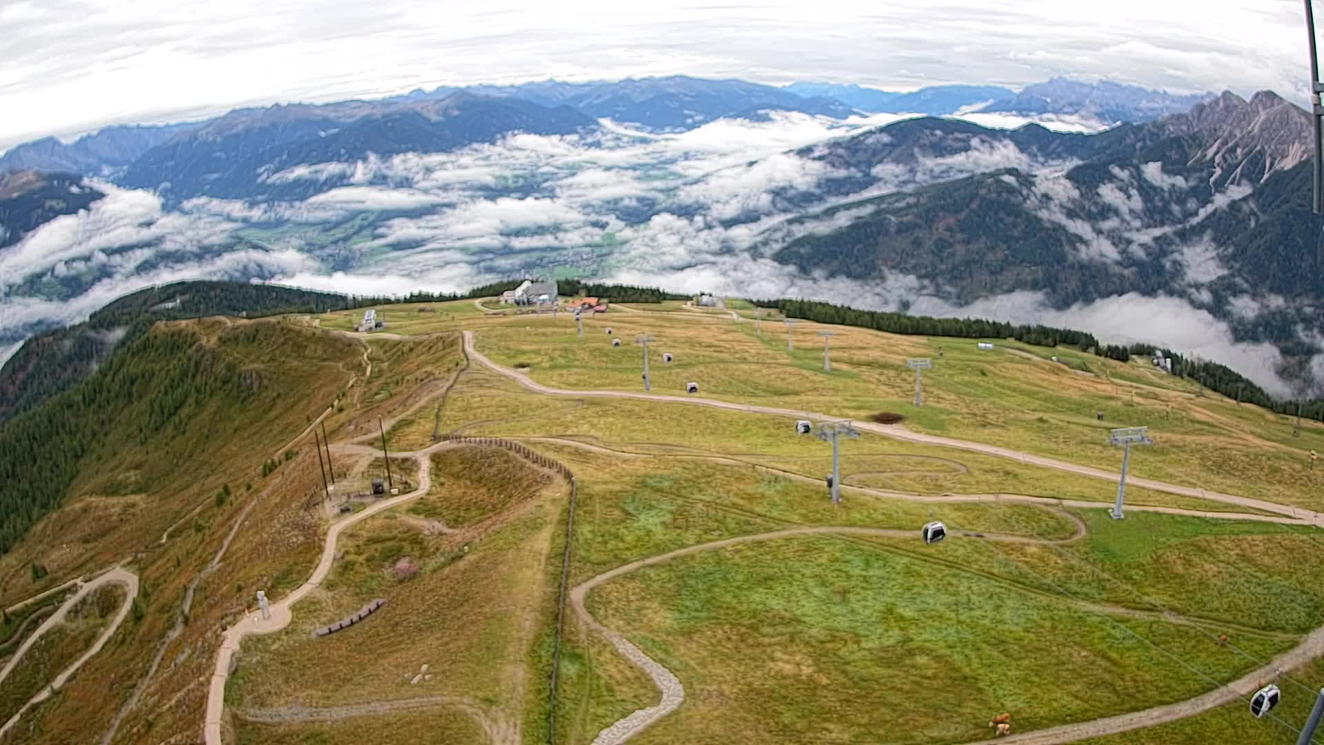 Kronplatz-Gipfel | Blick nach Olang – Valdaora