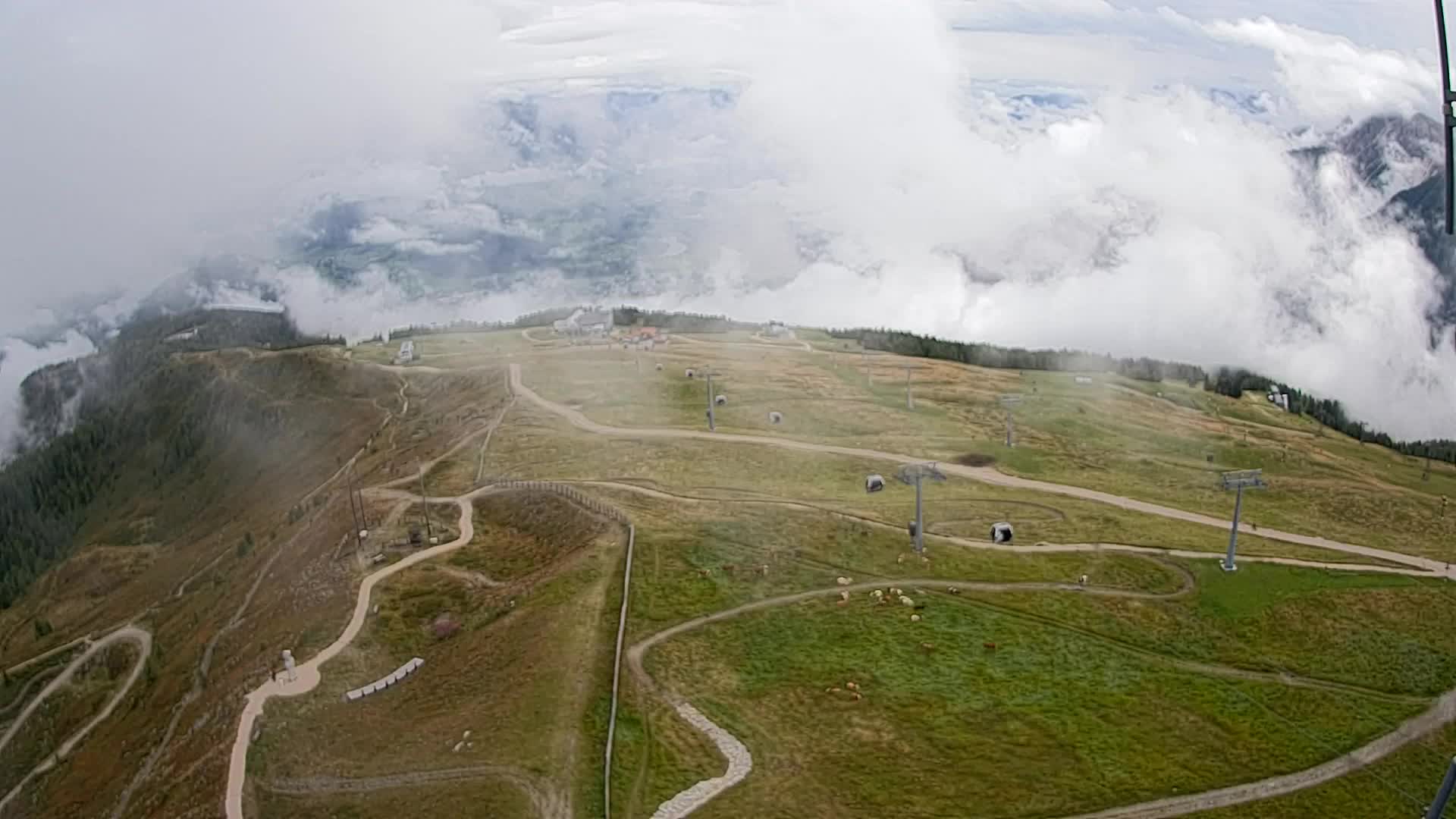 Kronplatz-Gipfel | Blick nach Olang – Valdaora