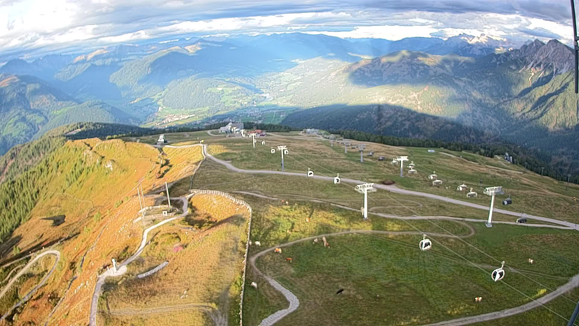 Kronplatz-Gipfel | Blick nach Olang – Valdaora