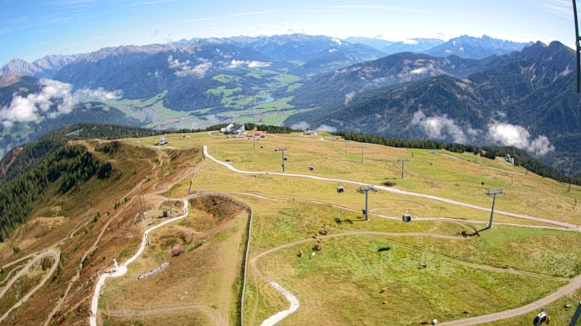 Kronplatz-Gipfel | Blick nach Olang – Valdaora