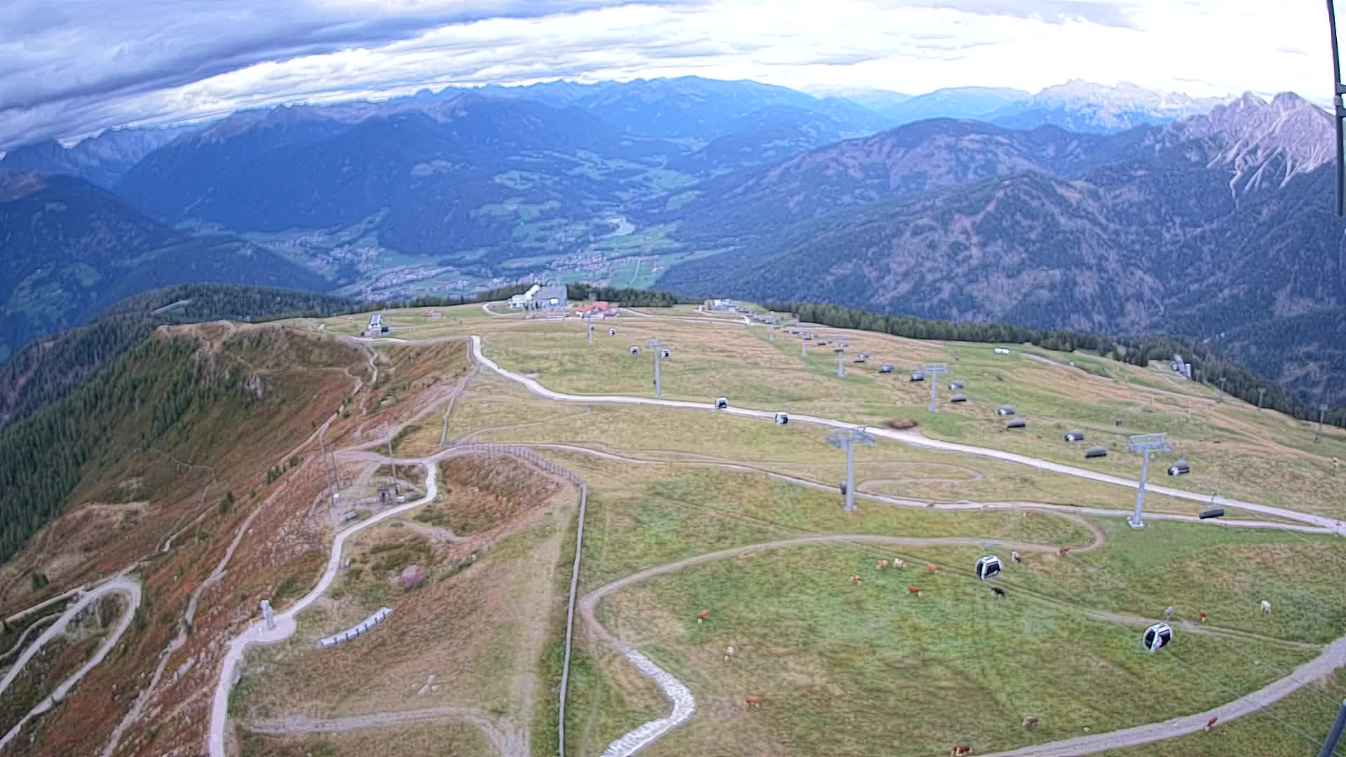 Kronplatz-Gipfel | Blick nach Olang – Valdaora