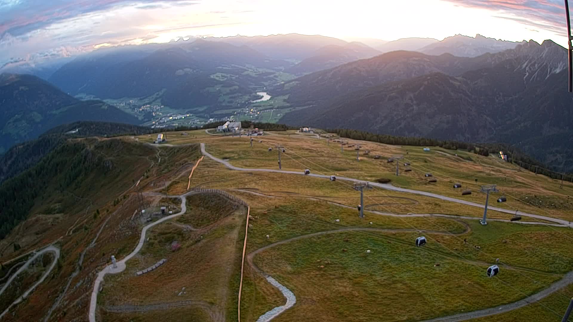 Kronplatz-Gipfel | Blick nach Olang – Valdaora