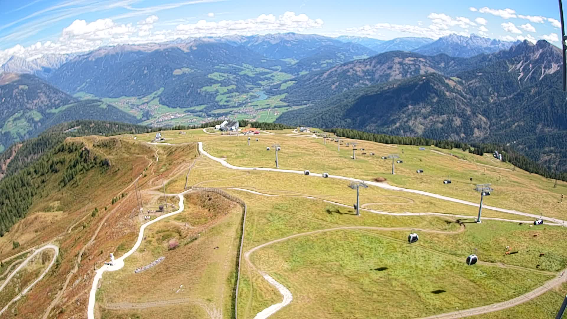 Kronplatz-Gipfel | Blick nach Olang – Valdaora