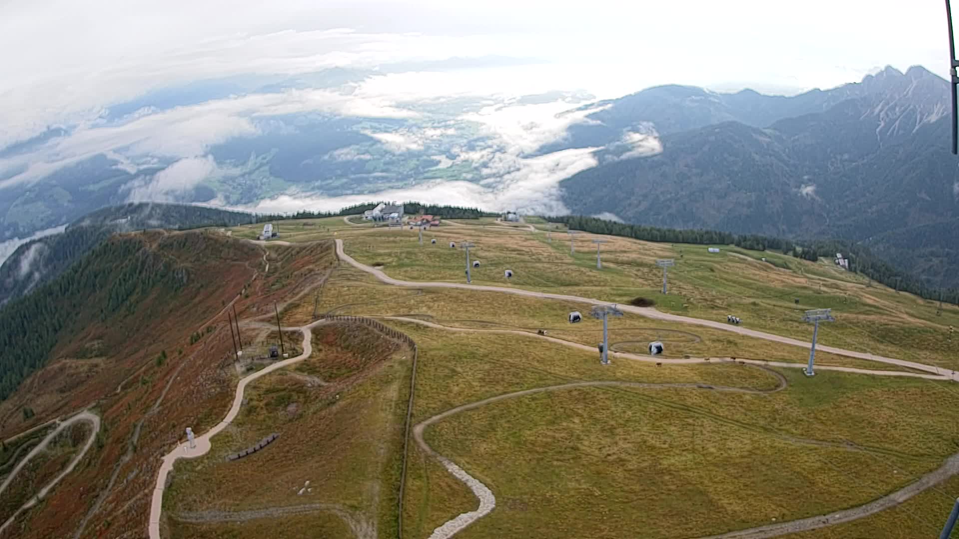 Kronplatz-Gipfel | Blick nach Olang – Valdaora