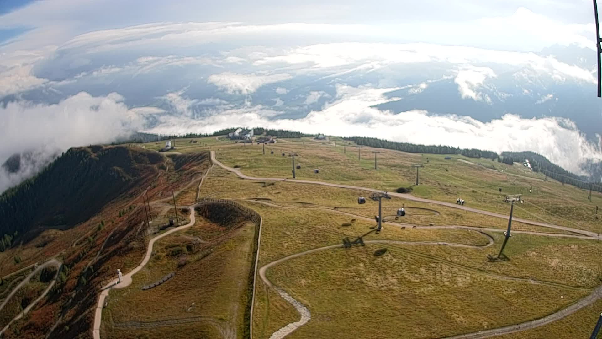 Kronplatz-Gipfel | Blick nach Olang – Valdaora