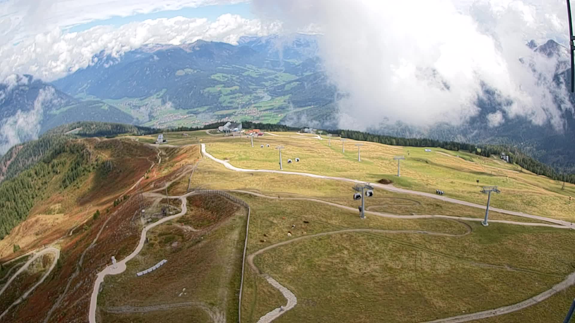 Kronplatz-Gipfel | Blick nach Olang – Valdaora