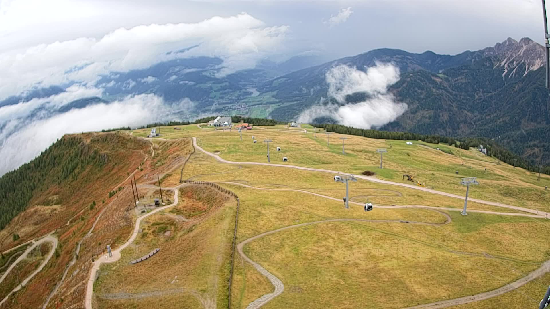 Kronplatz-Gipfel | Blick nach Olang – Valdaora